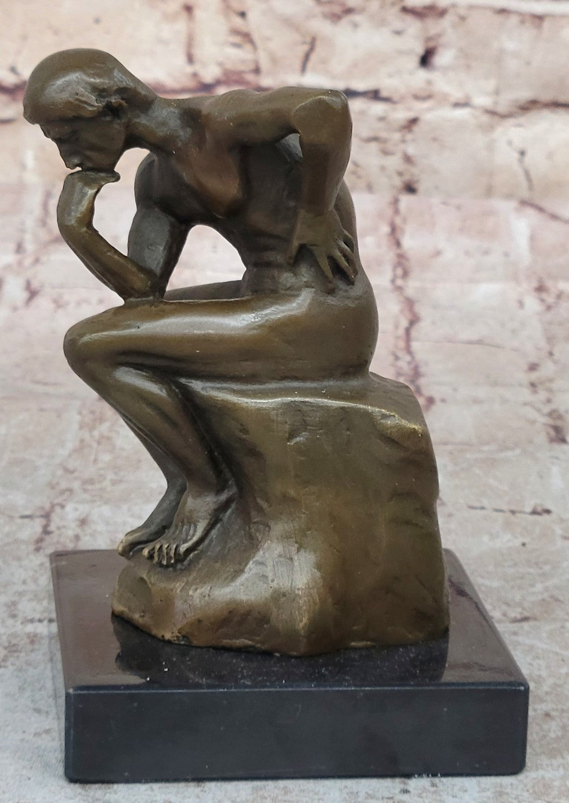 Rodin Rodin`s The Thinker Classical Male Nude Bronze Marble Statue Sculpture Art