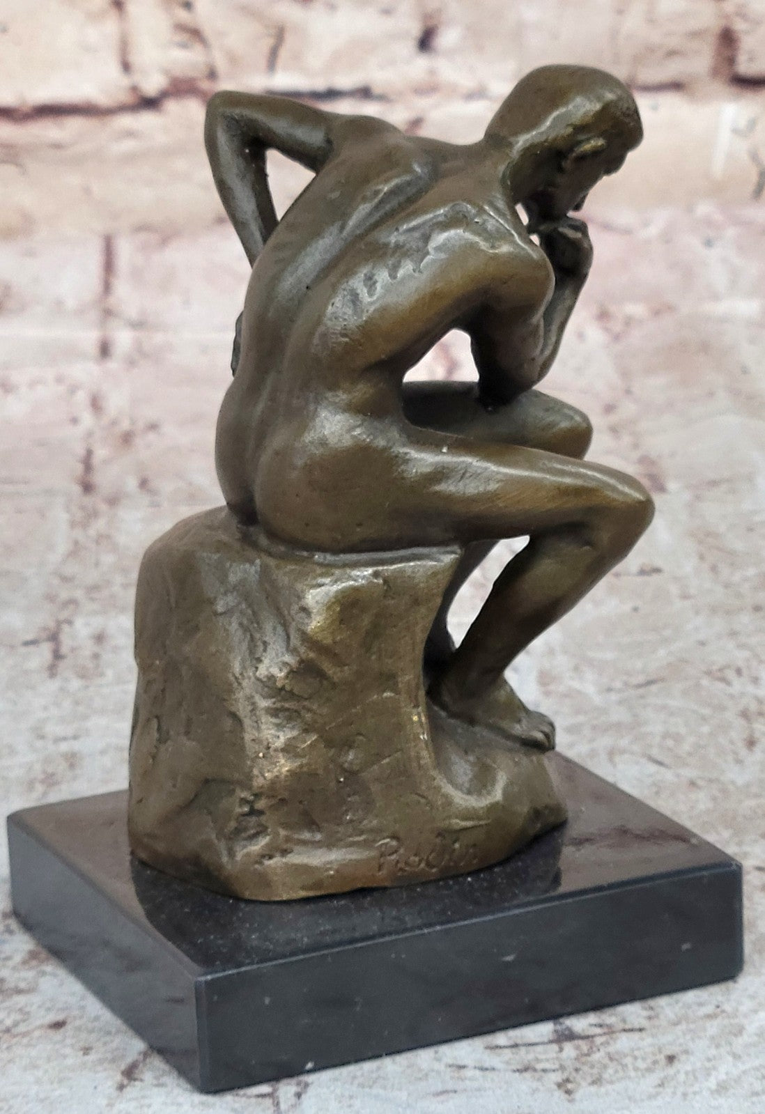 Rodin Rodin`s The Thinker Classical Male Nude Bronze Marble Statue Sculpture Art