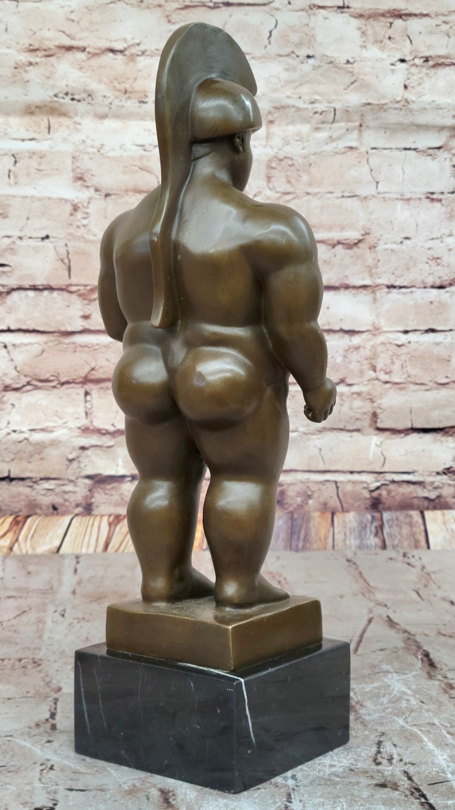 Fernando Botero Handcrafted Roman Warrior Bronze Masterpiece Sculpture Statue