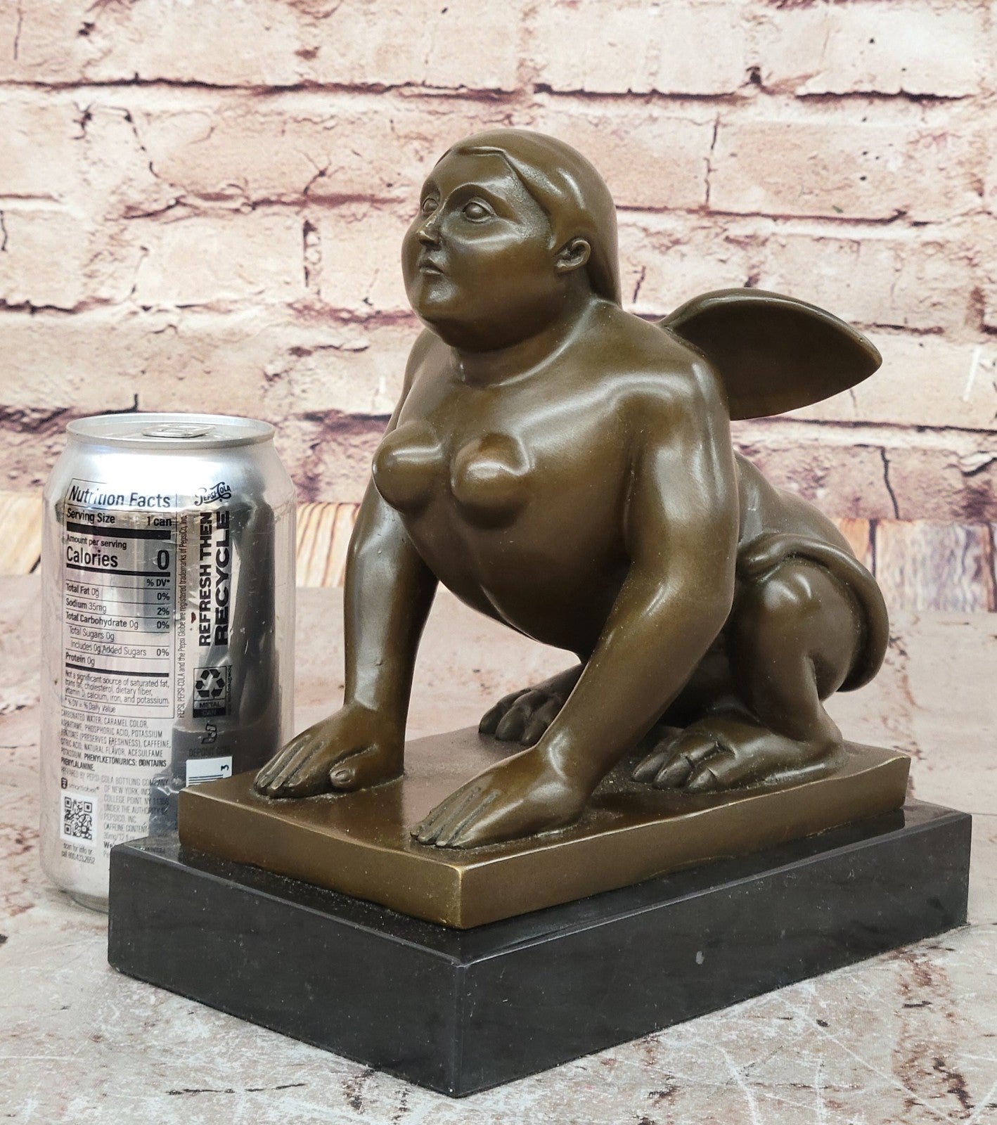 FRENCH EMPIRE HOME OFFICE DECOR BRONZE-Ormolu-SPHINX/Egyptian Revival Figurine