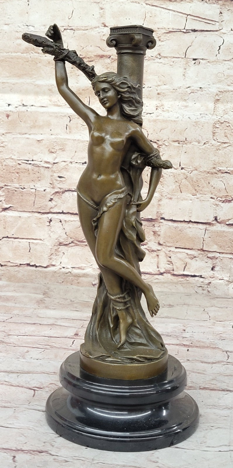 Signed Original Nude Sexy Girl changed Bronze Sculpture Hot Cast Figure Sale Art