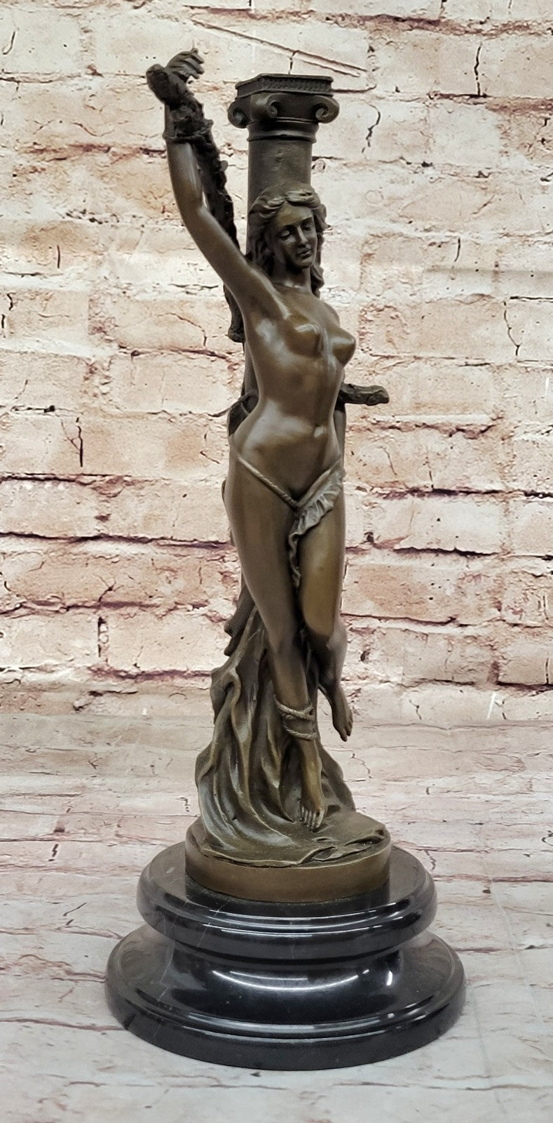 Signed Original Nude Sexy Girl changed Bronze Sculpture Hot Cast Figure Sale Art
