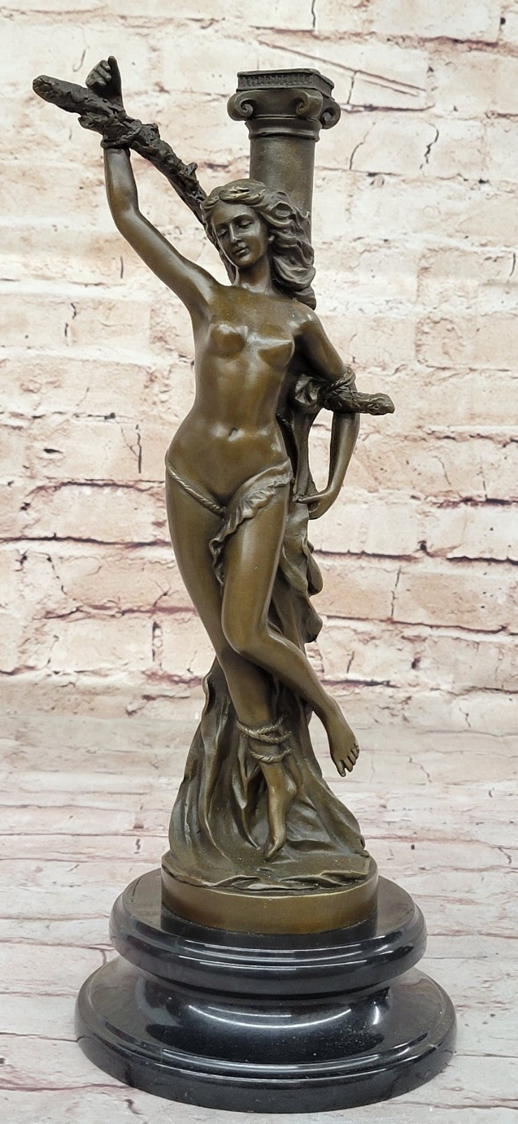 Signed Original Nude Sexy Girl changed Bronze Sculpture Hot Cast Figure Sale Art