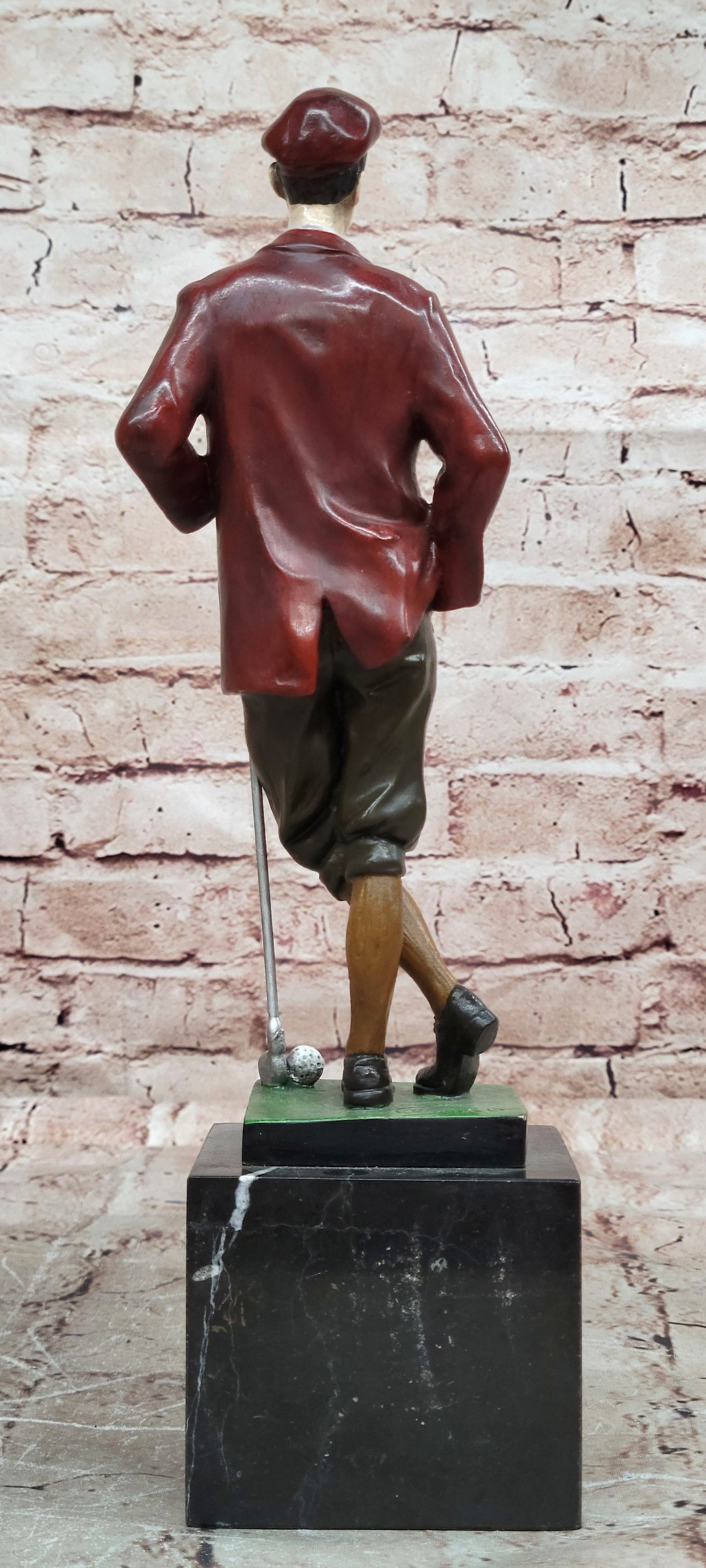 Handmade Hot Cast Bronze Sculpture By Cesaro Sport Artwork Collectible