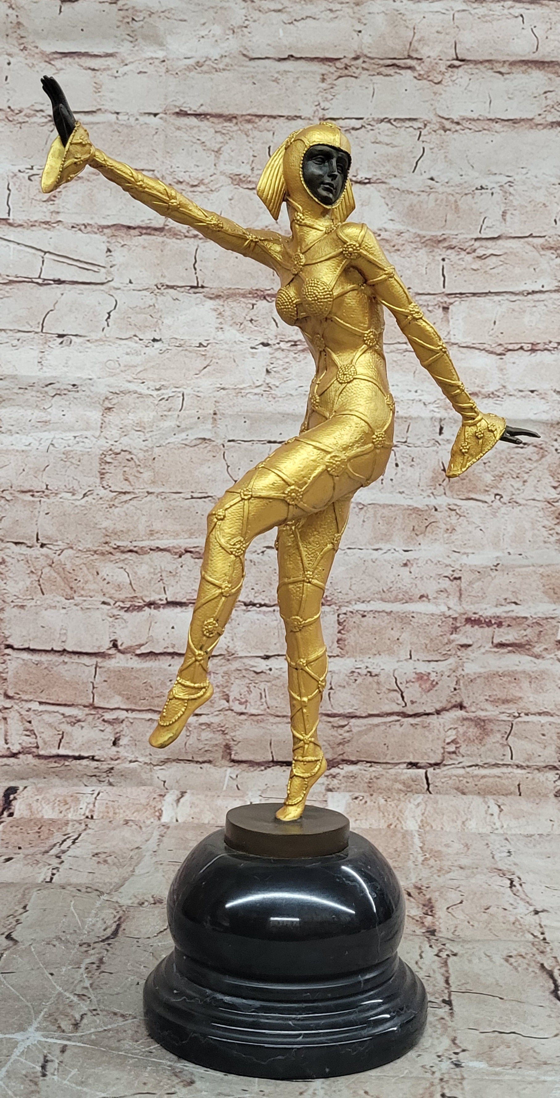 Demetre Chiparus Art Deco Bronze Statue 1920 Style Museum Quality Artwork