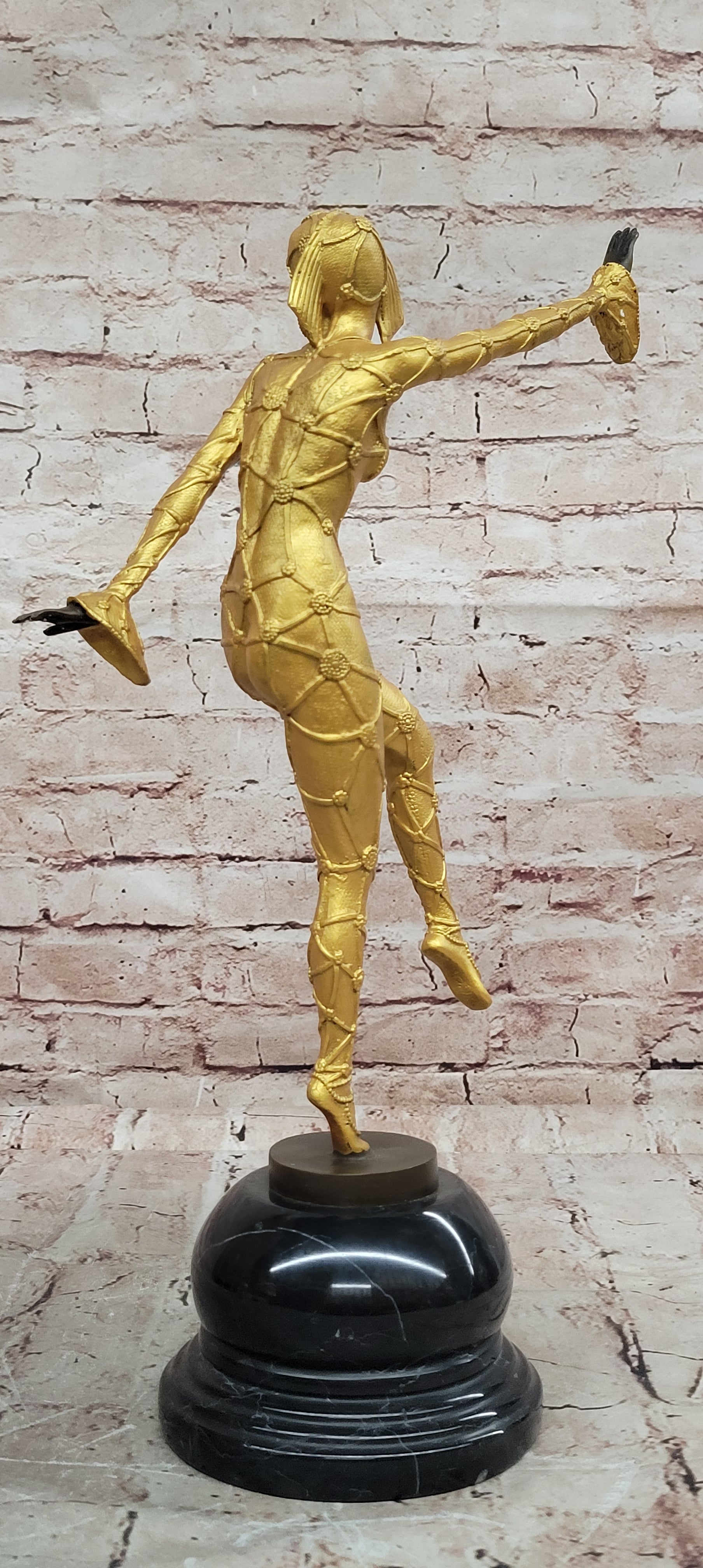 Demetre Chiparus Art Deco Bronze Statue 1920 Style Museum Quality Artwork