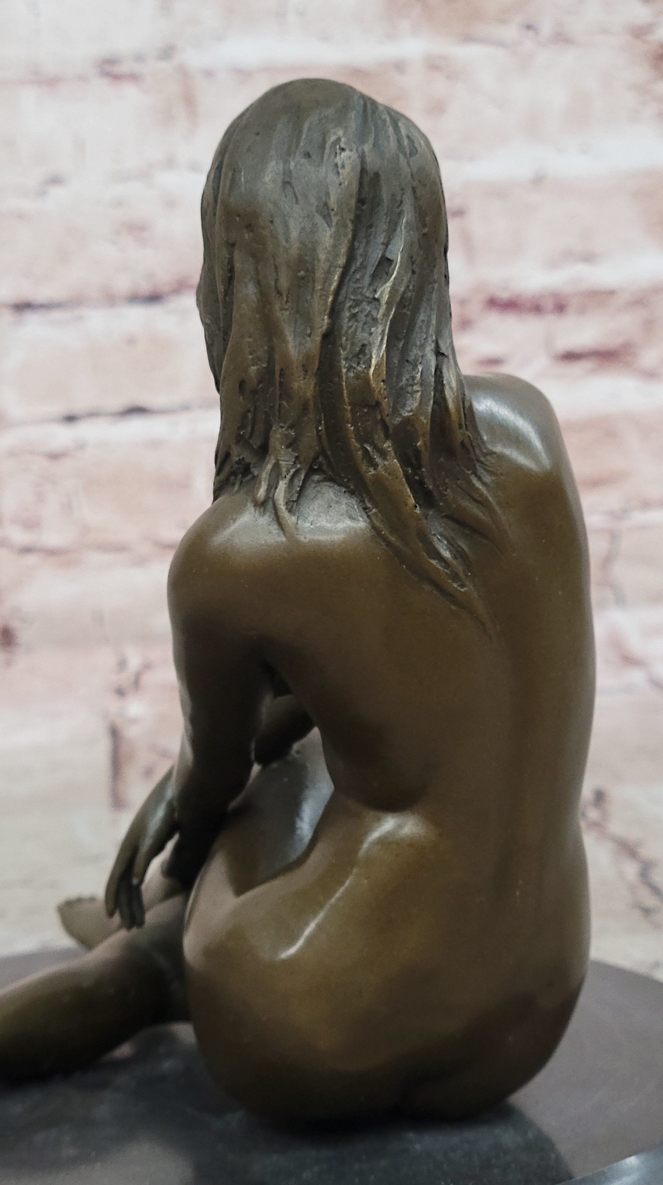 Cast Bronze Sculpture Nude Female Collector Edition Lost Wax Masterpiece DÉCO