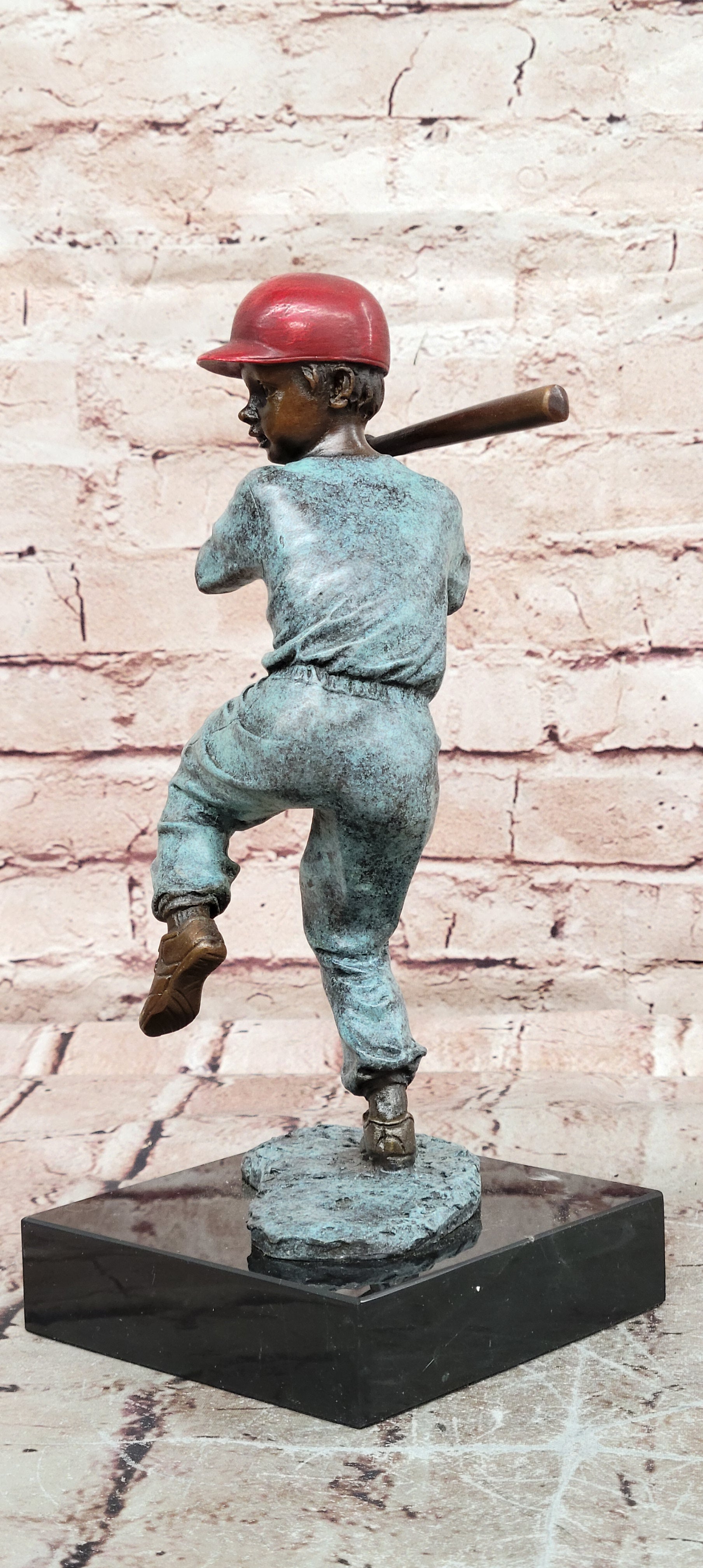 Signed Mario Nick Bronze “Batter Up” Sculpture Collectible Sports Memorabilia