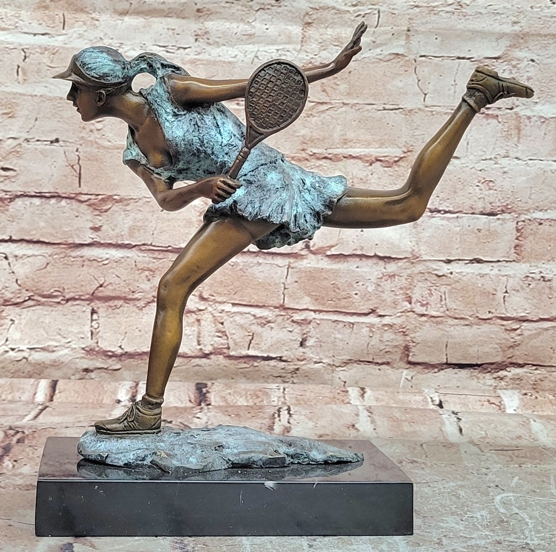 Milo Bronze Female Runner Statue Hot Cast Executive Sport Decor