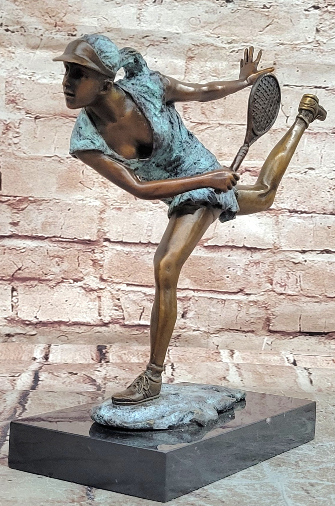 Milo Bronze Female Runner Statue Hot Cast Executive Sport Decor