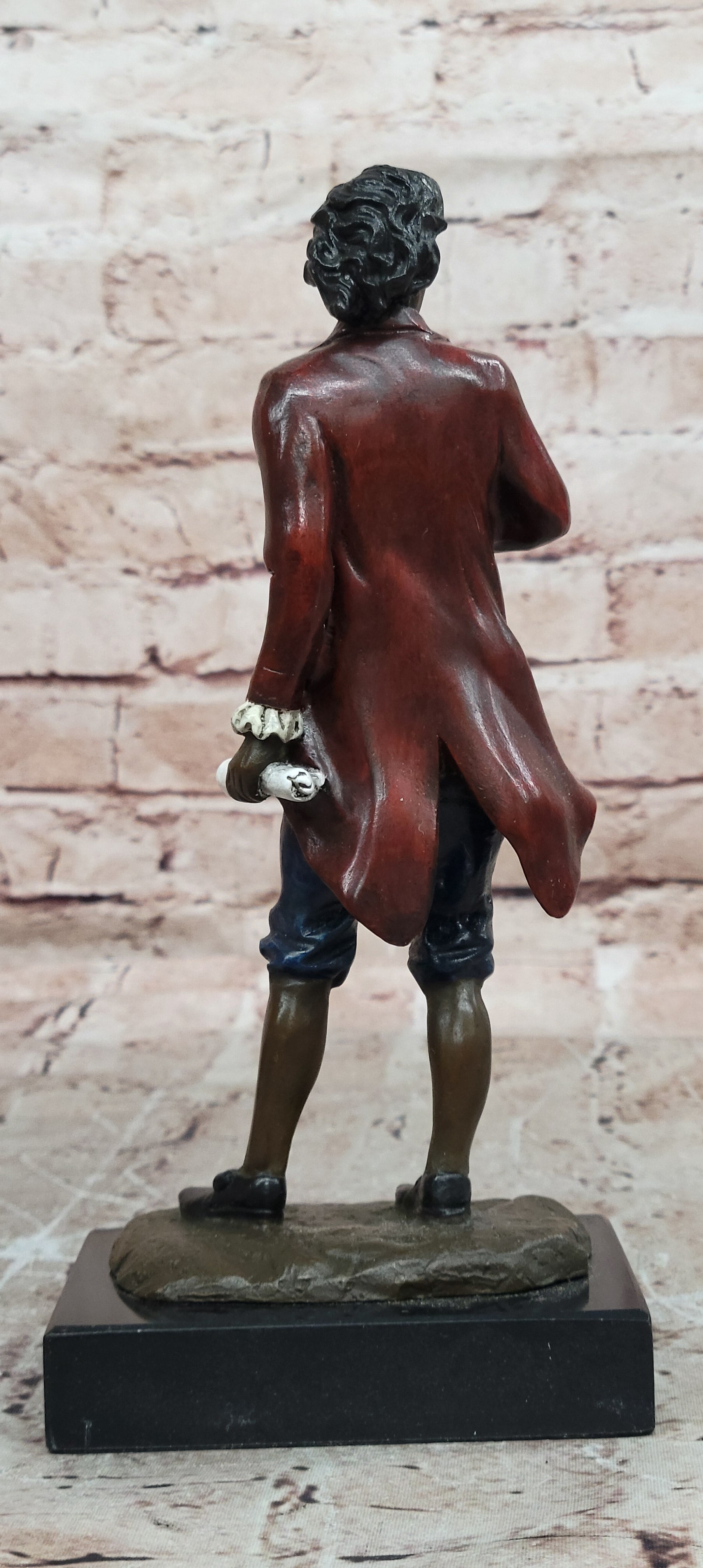 Classic Bronze Chopin Sculpture Musician Statue Home Library Décor