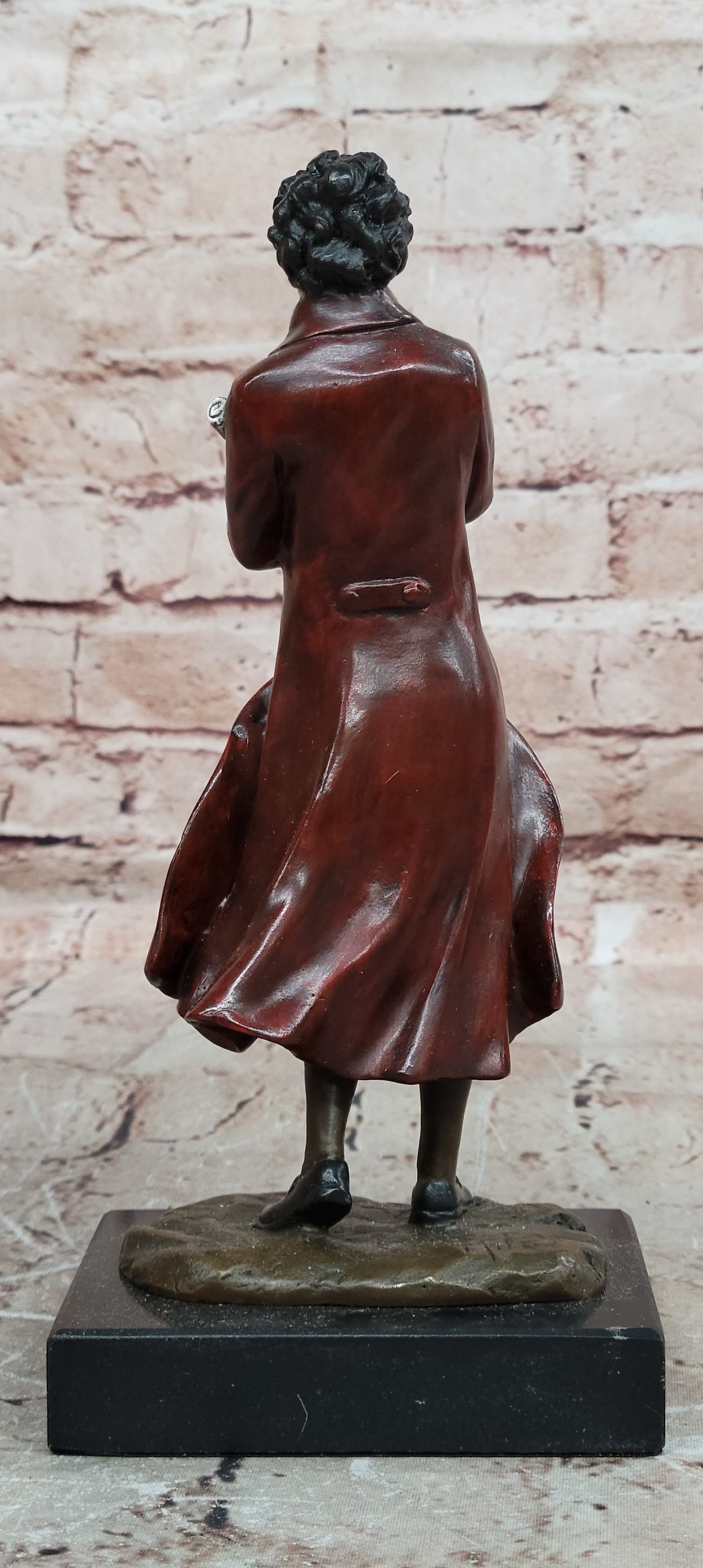 Hot Cast Bronze Franz Schubert Sculpture Signed Milo Musical Genius Artwork