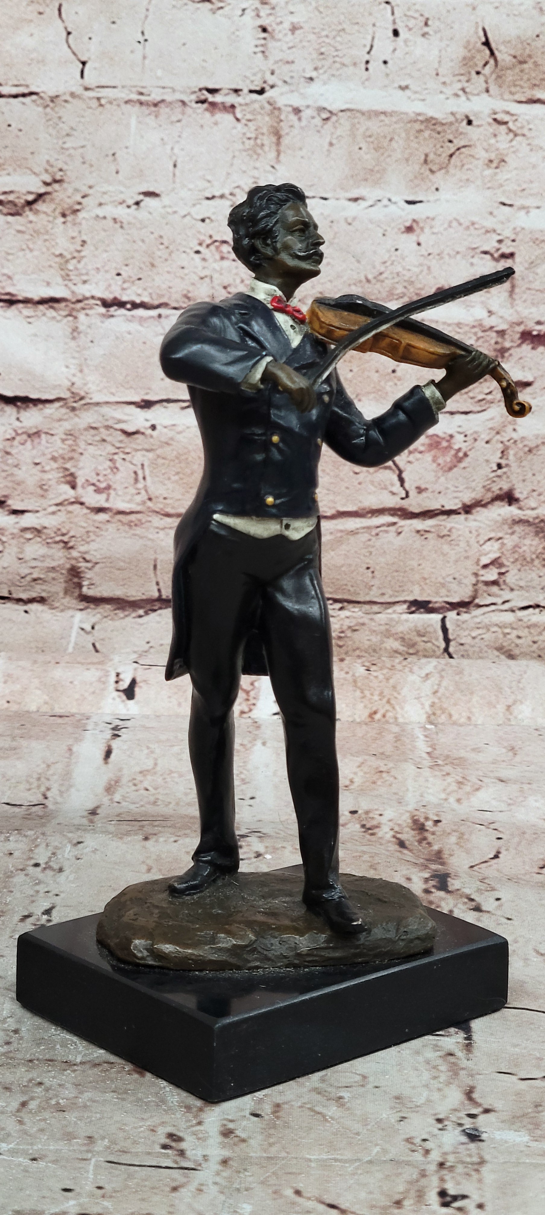 Bronze Composer Johann Strauss Musician Figure Hot Cast Collectible Statue