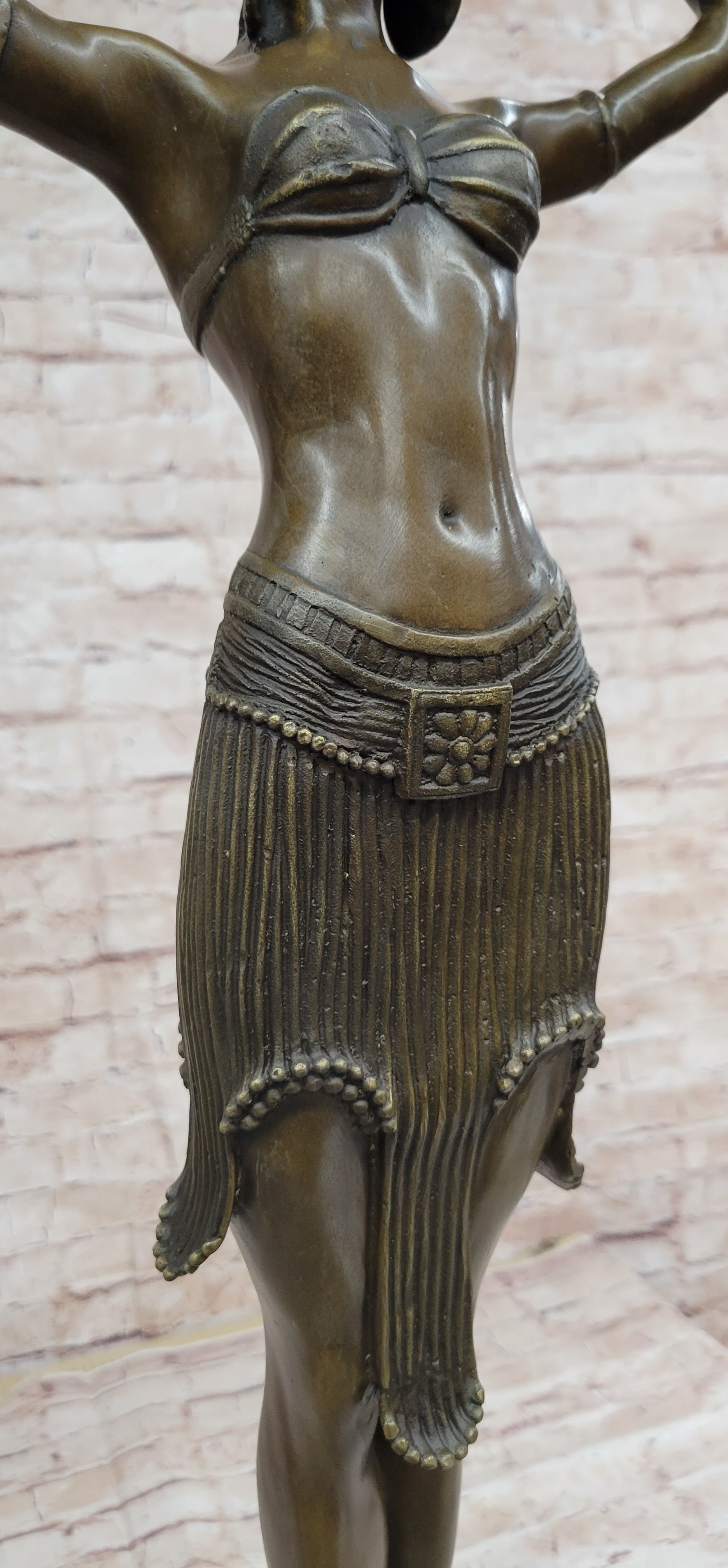 Bronze art deco Dancer Egyptian Dancer "Footsteps", signed: D.H.Chiparus Hotcast