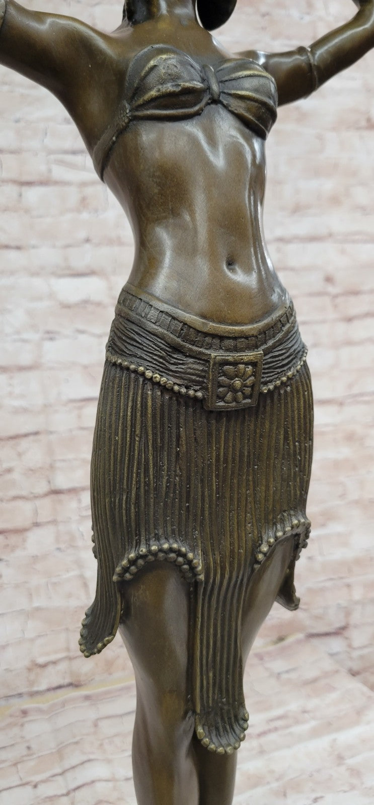 Bronze art deco Dancer Egyptian Dancer "Footsteps", signed: D.H.Chiparus Hotcast