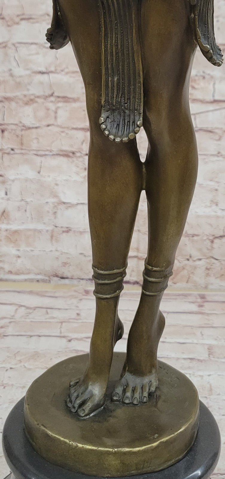Bronze art deco Dancer Egyptian Dancer "Footsteps", signed: D.H.Chiparus Hotcast