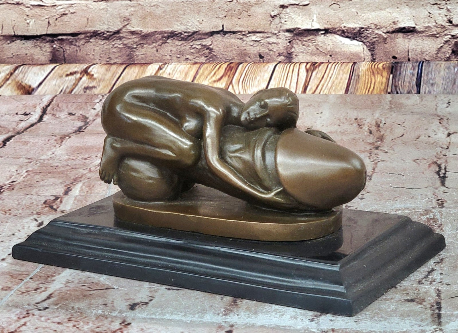 Hot Cast Erotic Nude Woman Bronze Statue by Mario Nick Sensual Artwork Figurine