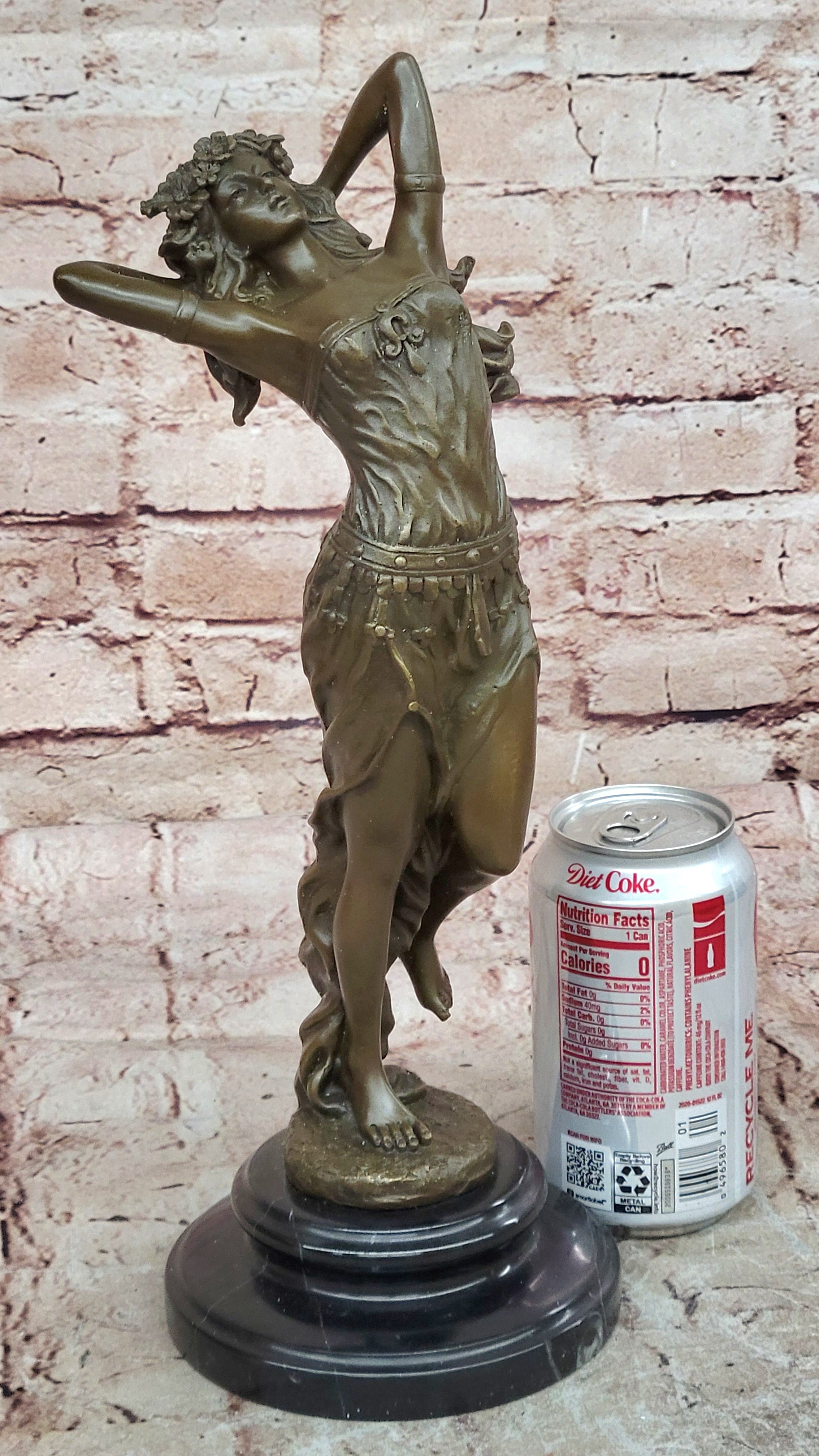 Art Deco/Nouveau Hot Cast Gypsy Dancer Bronze Masterpiece Sculpture Statue