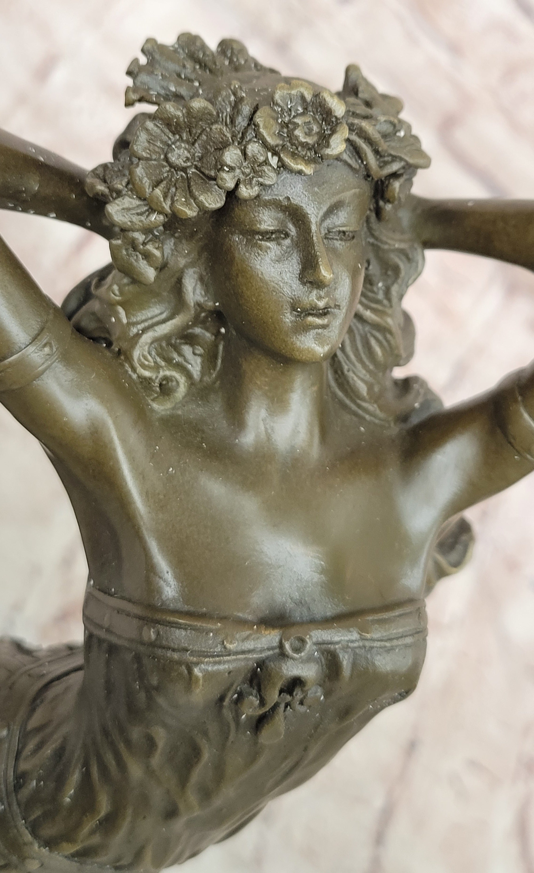 Art Deco/Nouveau Hot Cast Gypsy Dancer Bronze Masterpiece Sculpture Statue