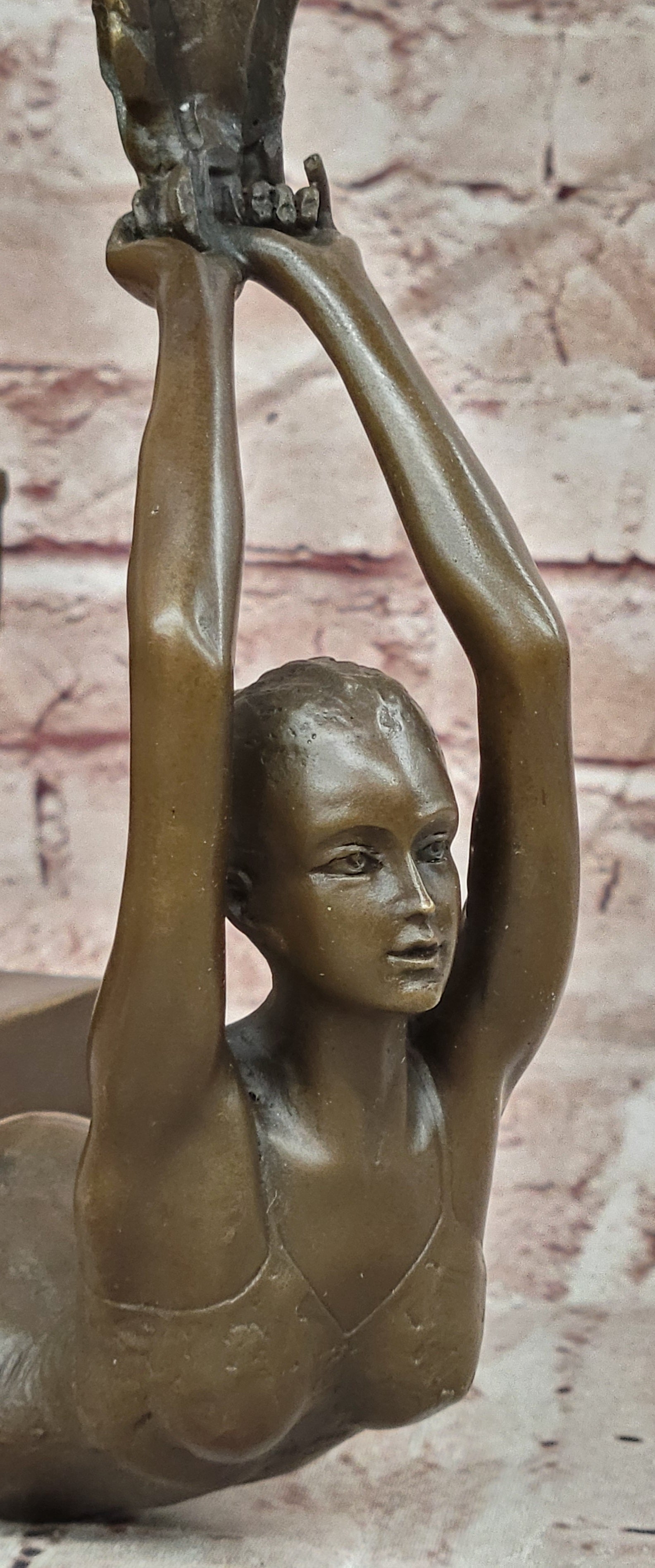 Mavchi Bronze Dance Sculpture Ballet Dancer with Voile Fine Art Statue