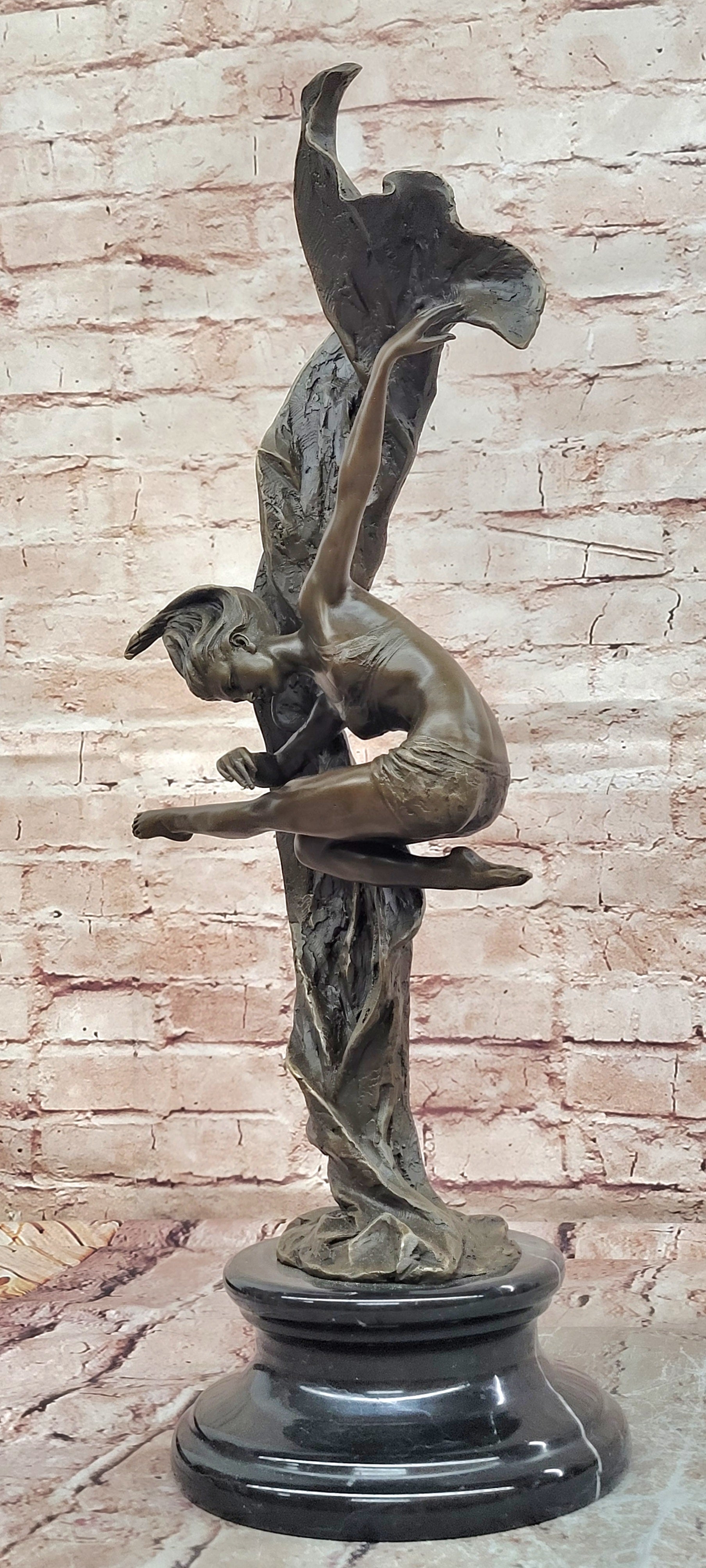 Cesaro Bronze Gymnast Figurine Sport Lover Hot Cast Museum Quality Artwork