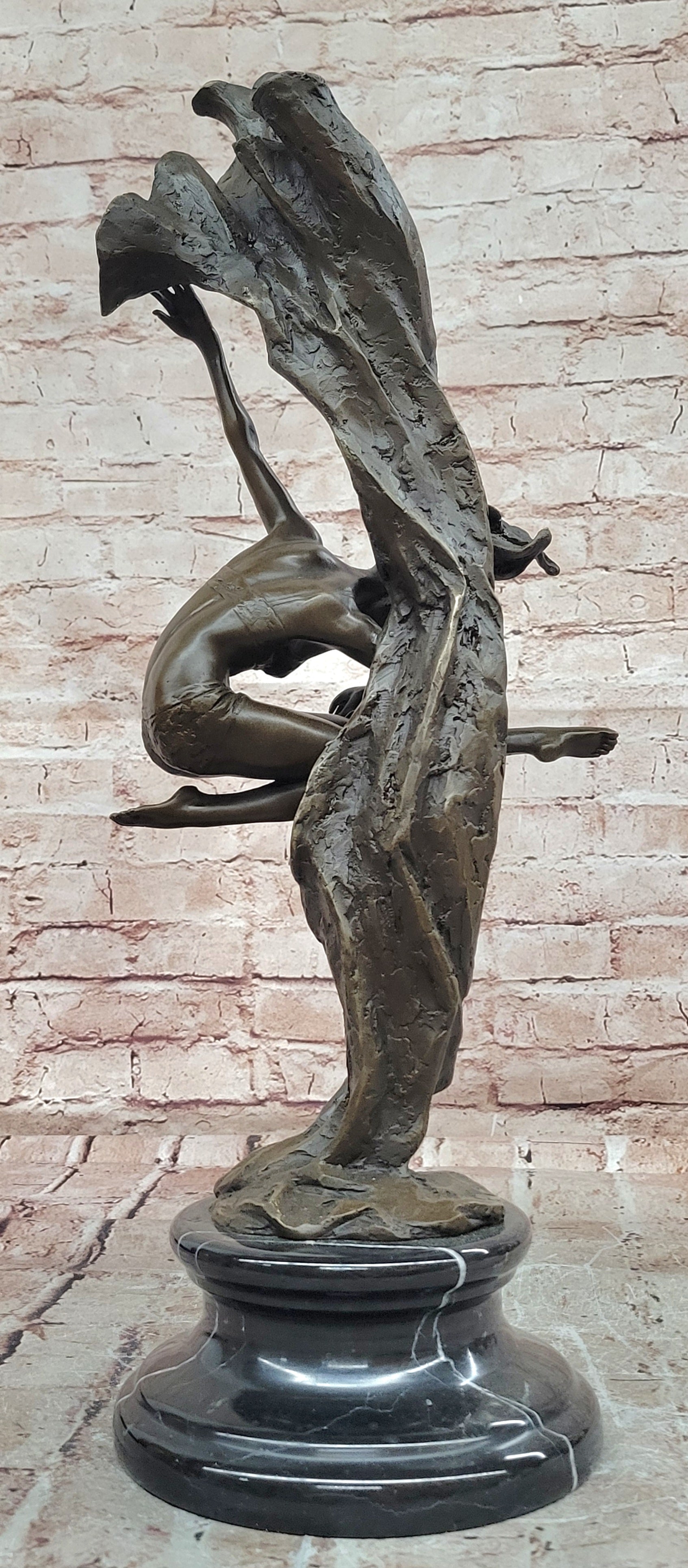 Cesaro Bronze Gymnast Figurine Sport Lover Hot Cast Museum Quality Artwork