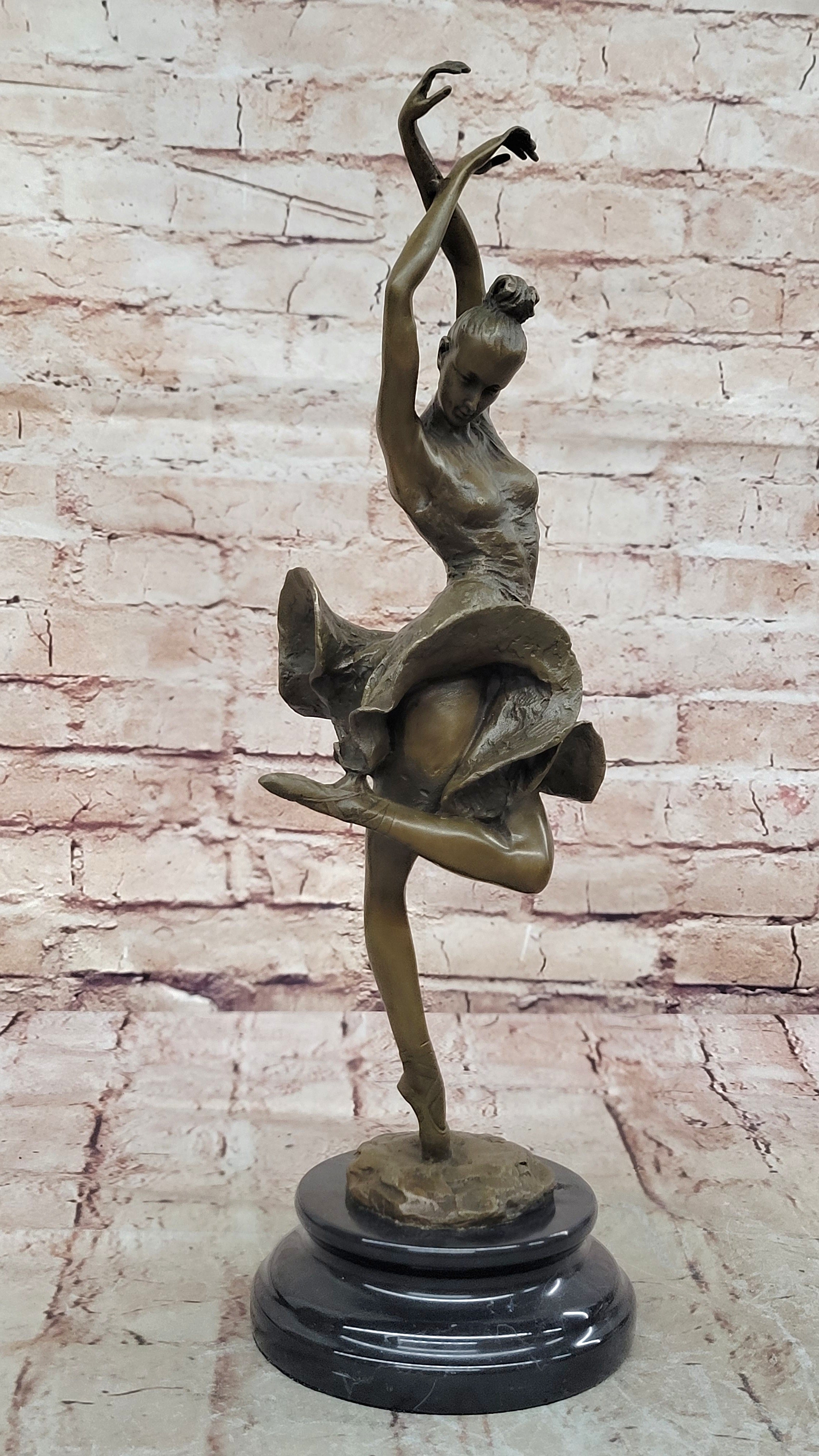 EDGAR DEGAS BALLERINA DANCER REAL VINTAGE BRONZE STATUE SCULPTURE FIGURINE SALE GIFT