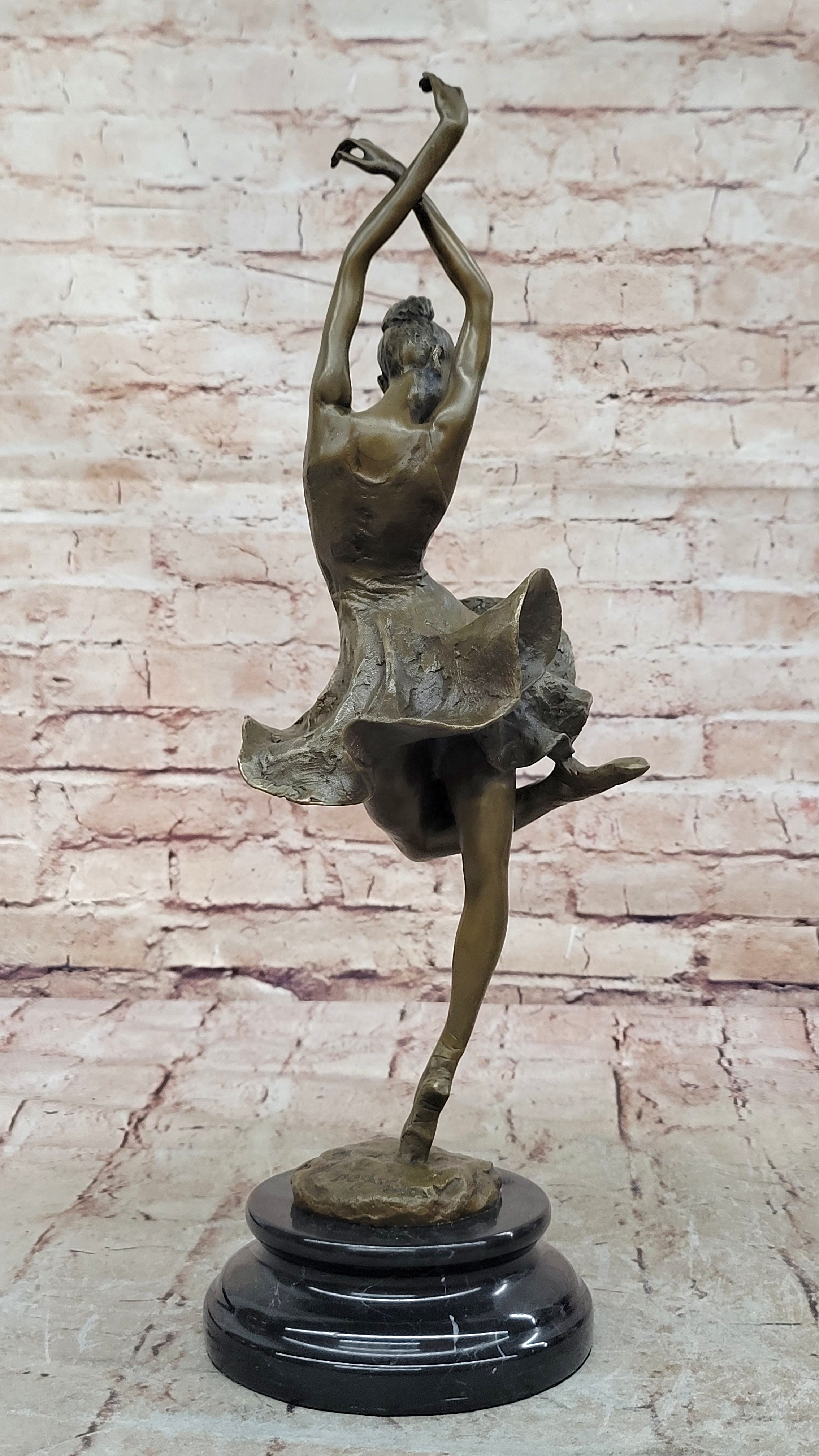 EDGAR DEGAS BALLERINA DANCER REAL VINTAGE BRONZE STATUE SCULPTURE FIGURINE SALE GIFT