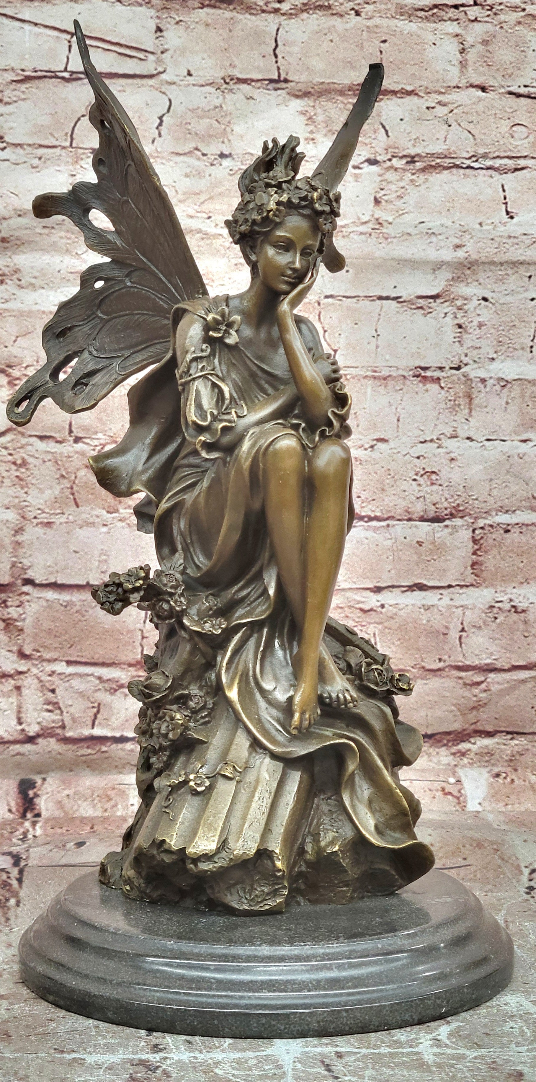 Mavchi Bronze Wood Nymph Sculpture Highly Detailed Fantasy Artwork