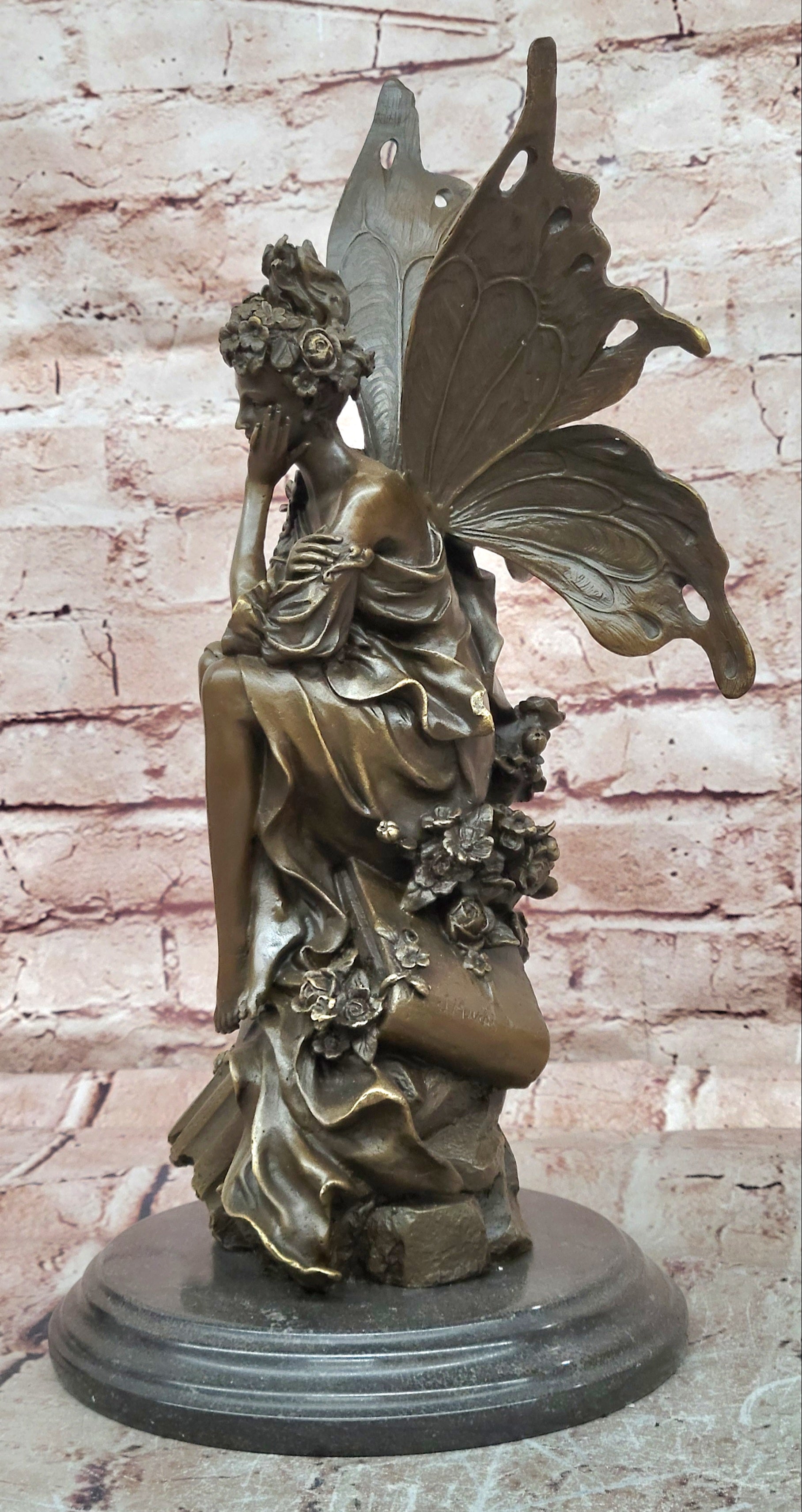Mavchi Bronze Wood Nymph Sculpture Highly Detailed Fantasy Artwork