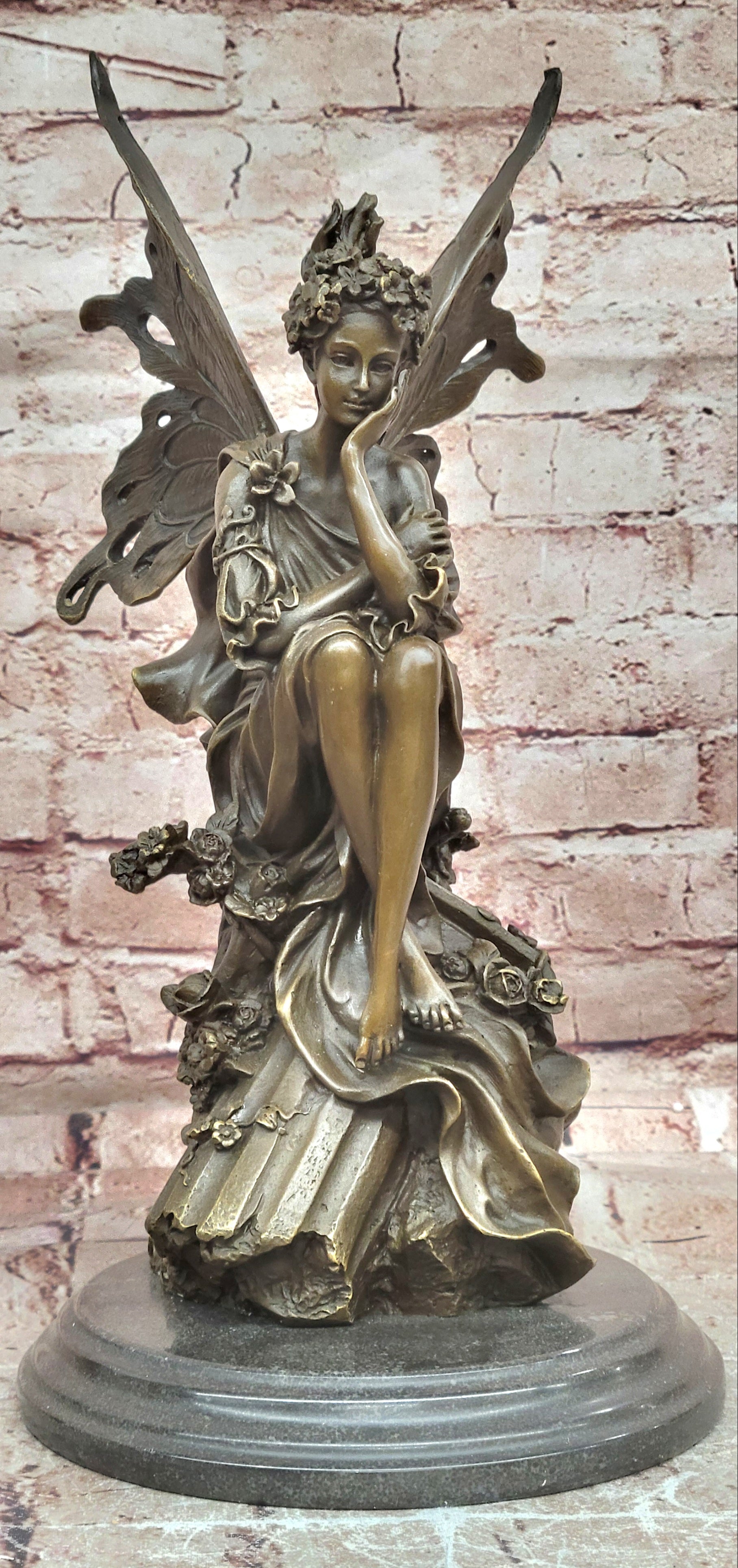 Mavchi Bronze Wood Nymph Sculpture Highly Detailed Fantasy Artwork