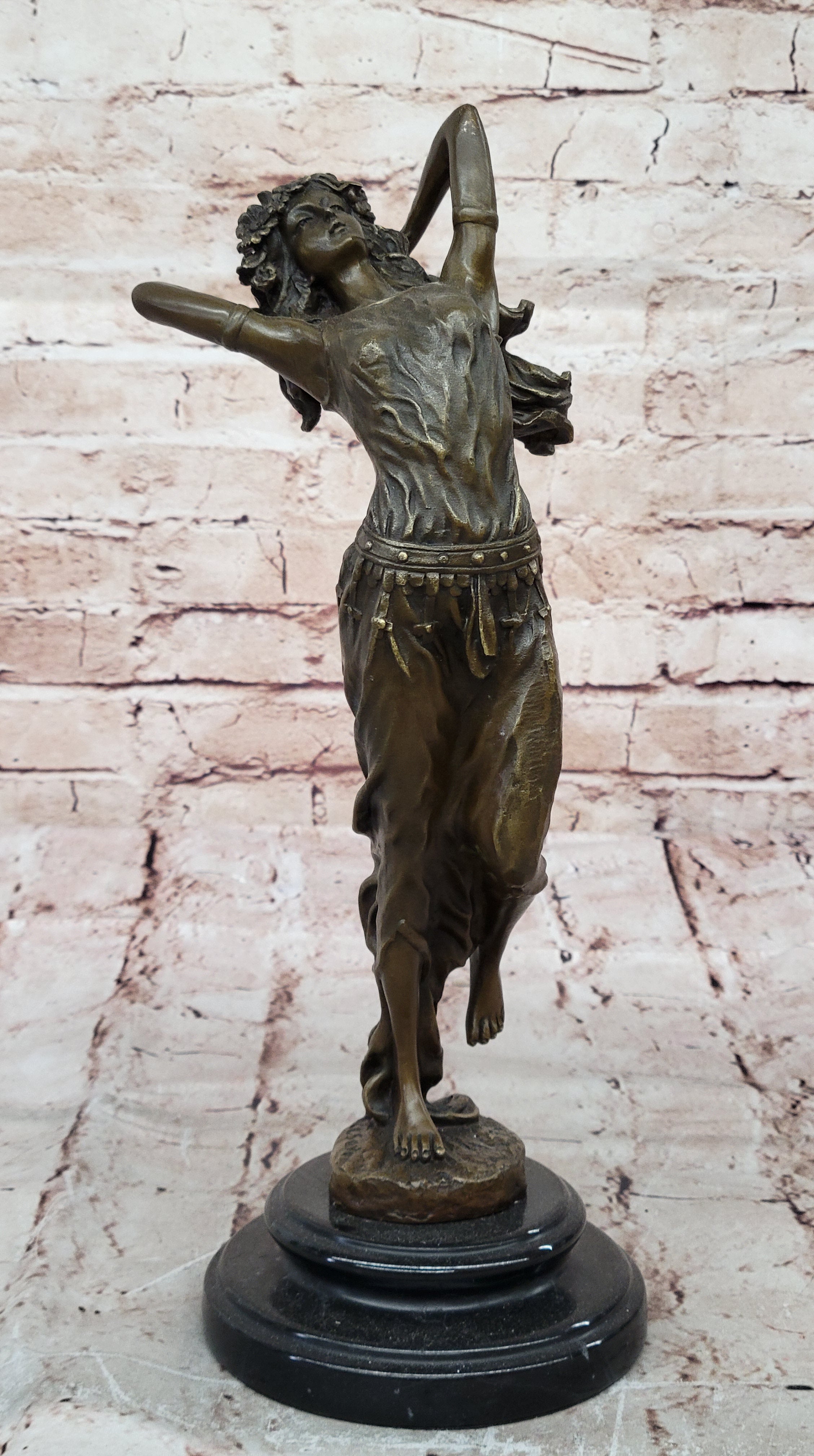 Handcrafted Detailed Museum Quality Artwork Arabian Woman Bronze Sculpture