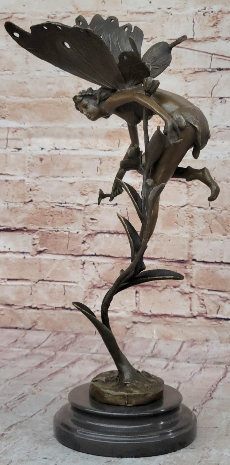 Original Sign Fantasy Fairy Bronze Sculpture Figurine Art Figure Statue Hot Cast