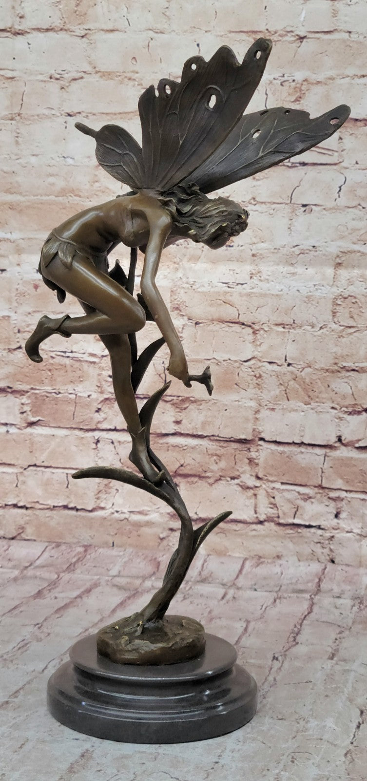 Original Sign Fantasy Fairy Bronze Sculpture Figurine Art Figure Statue Hot Cast