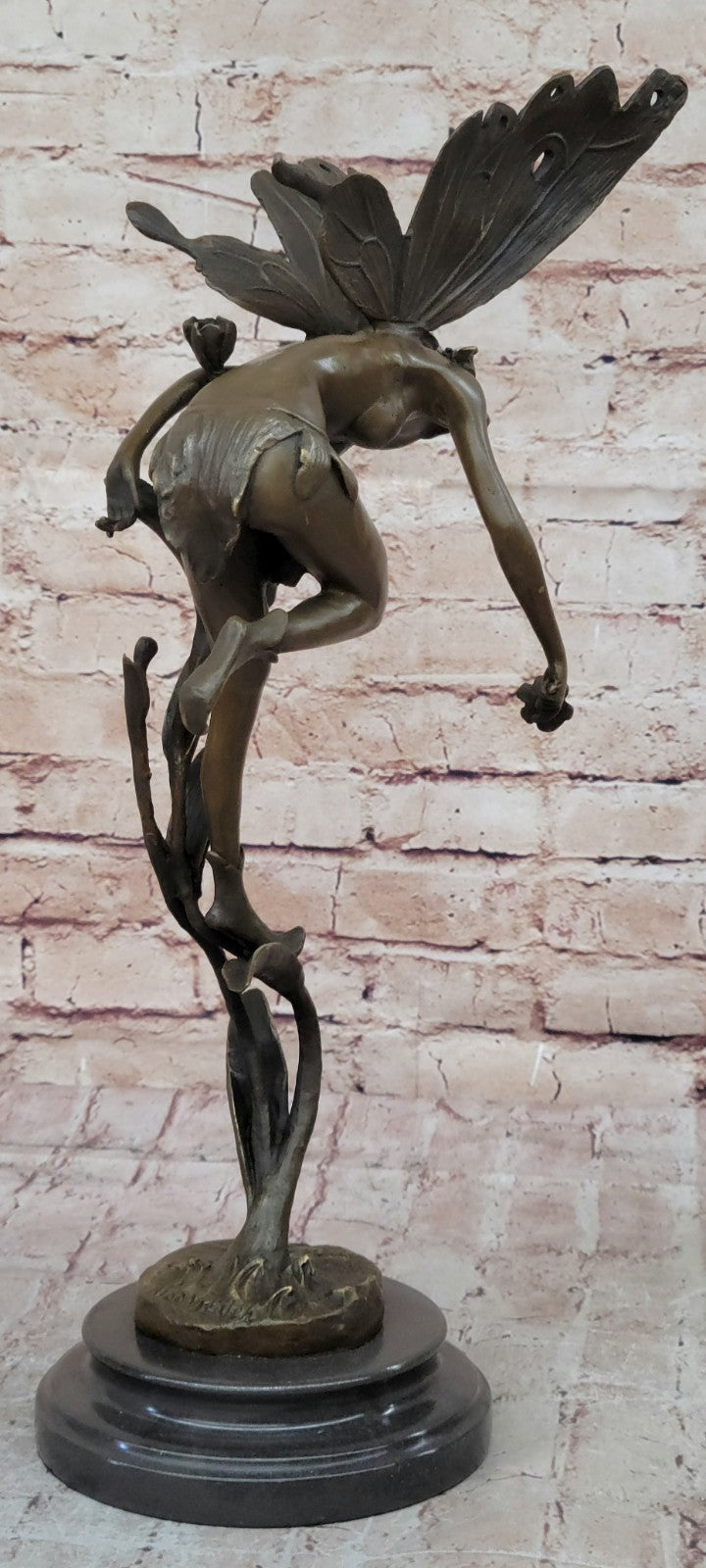 Original Sign Fantasy Fairy Bronze Sculpture Figurine Art Figure Statue Hot Cast