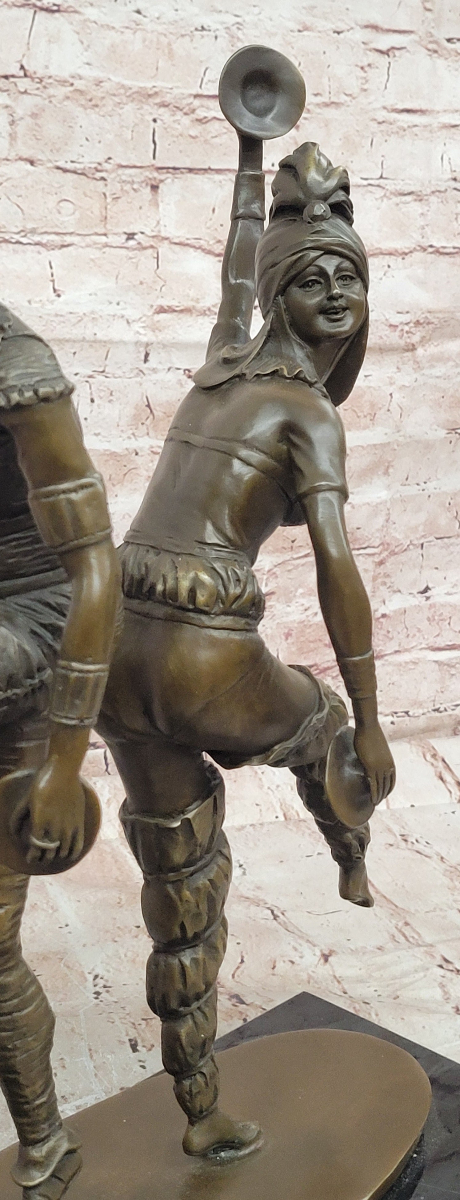 Art Deco Bronze Dancing Duo Sculpture Chiparus Inspired Fine Art Statue