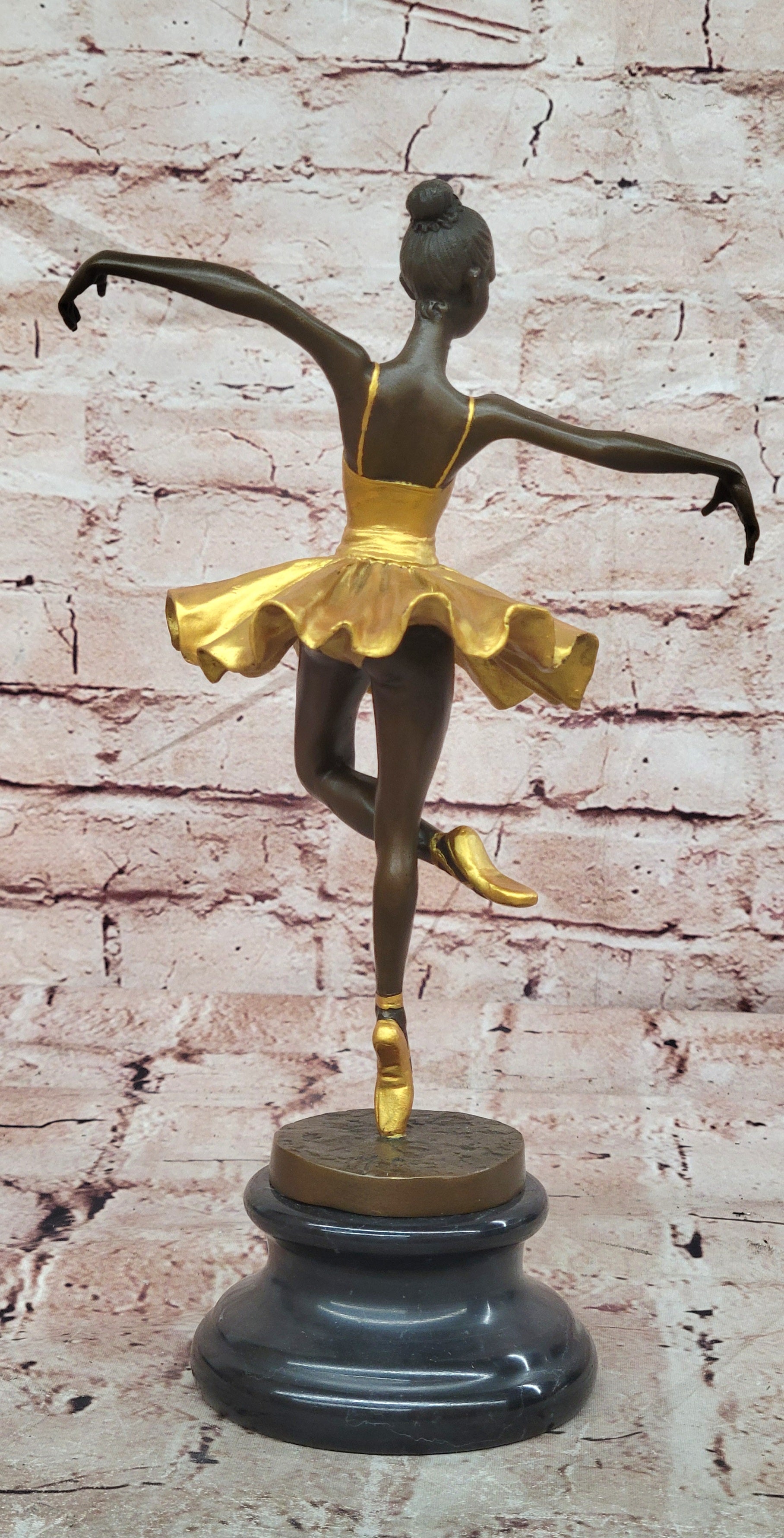 Milo Art Nouveau Bronze Dancer Sculpture Elegant Ballerina Figurine Statue