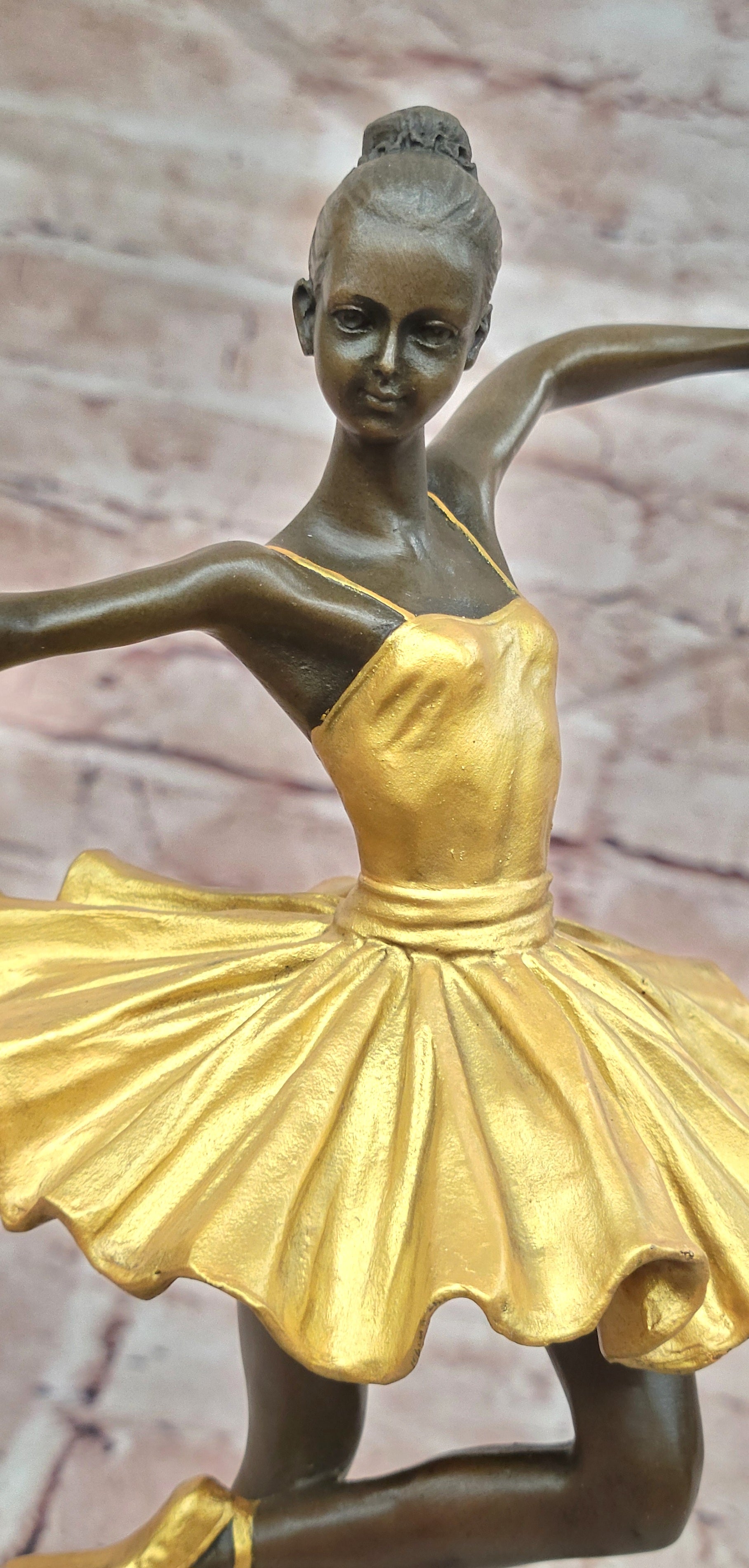 Milo Art Nouveau Bronze Dancer Sculpture Elegant Ballerina Figurine Statue