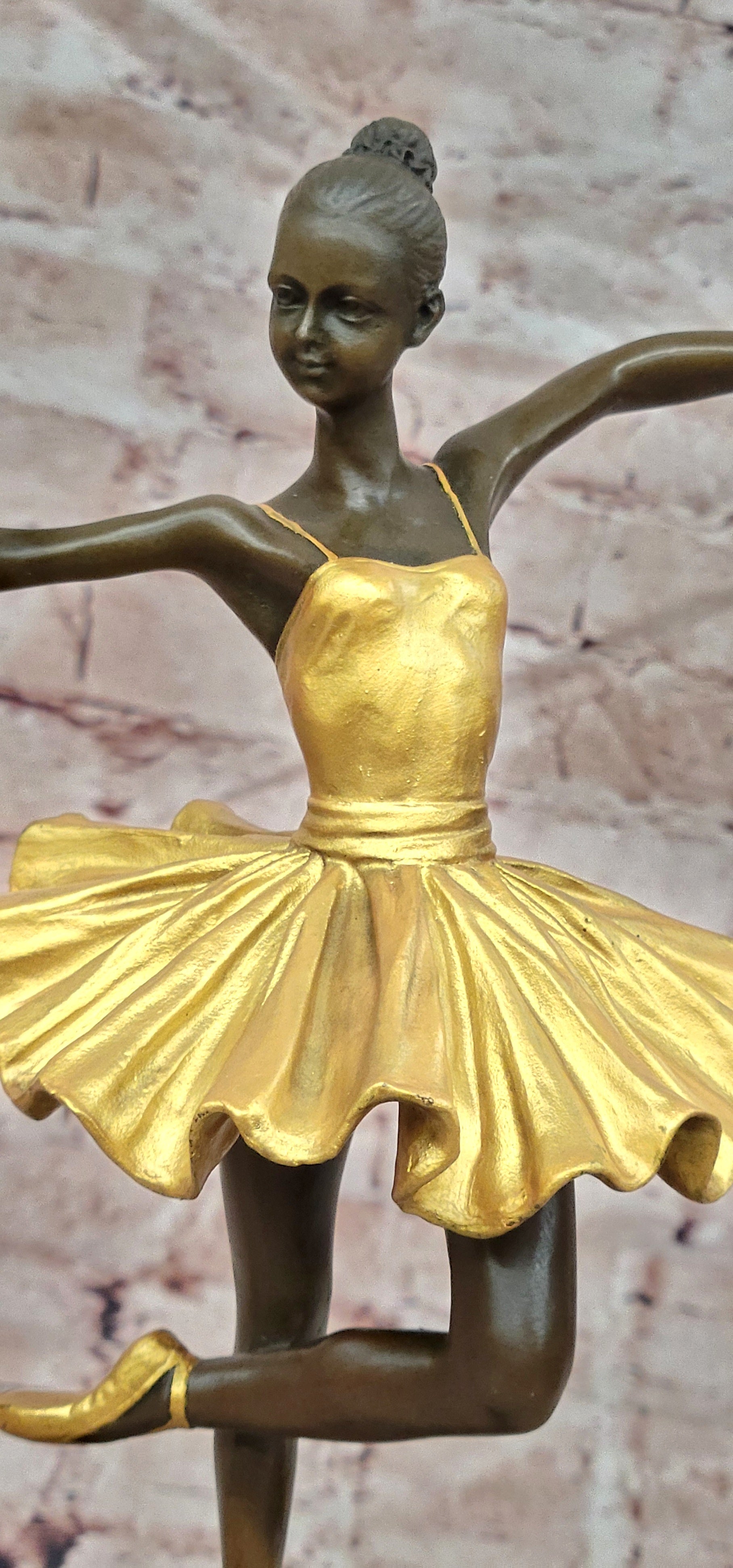 Milo Art Nouveau Bronze Dancer Sculpture Elegant Ballerina Figurine Statue