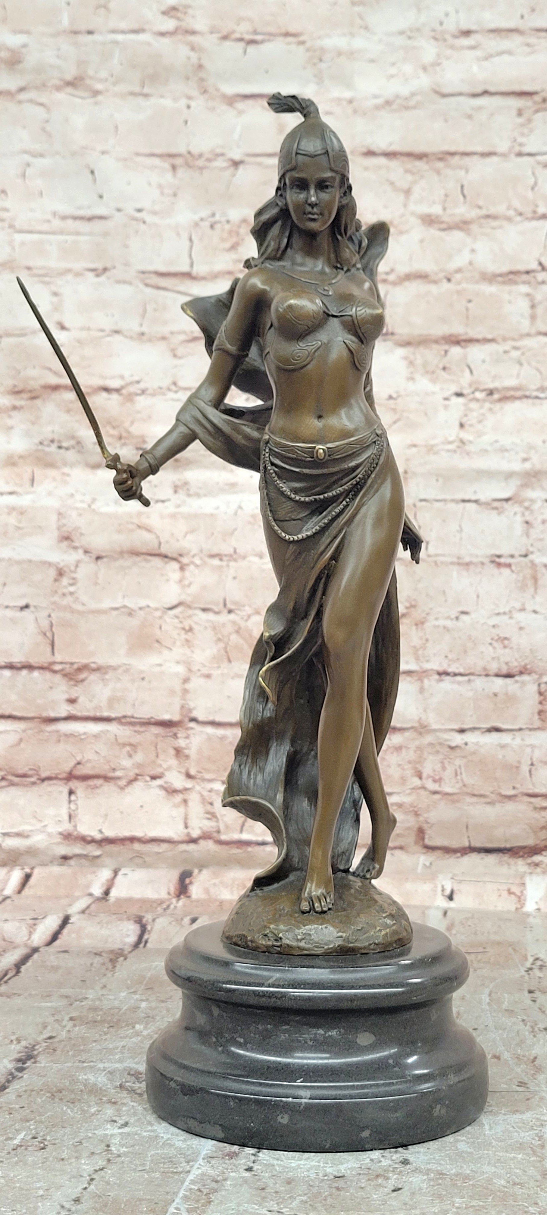 Signed Milo Bronze Sword Dancer Sculpture Detailed Fine Art Collector Piece