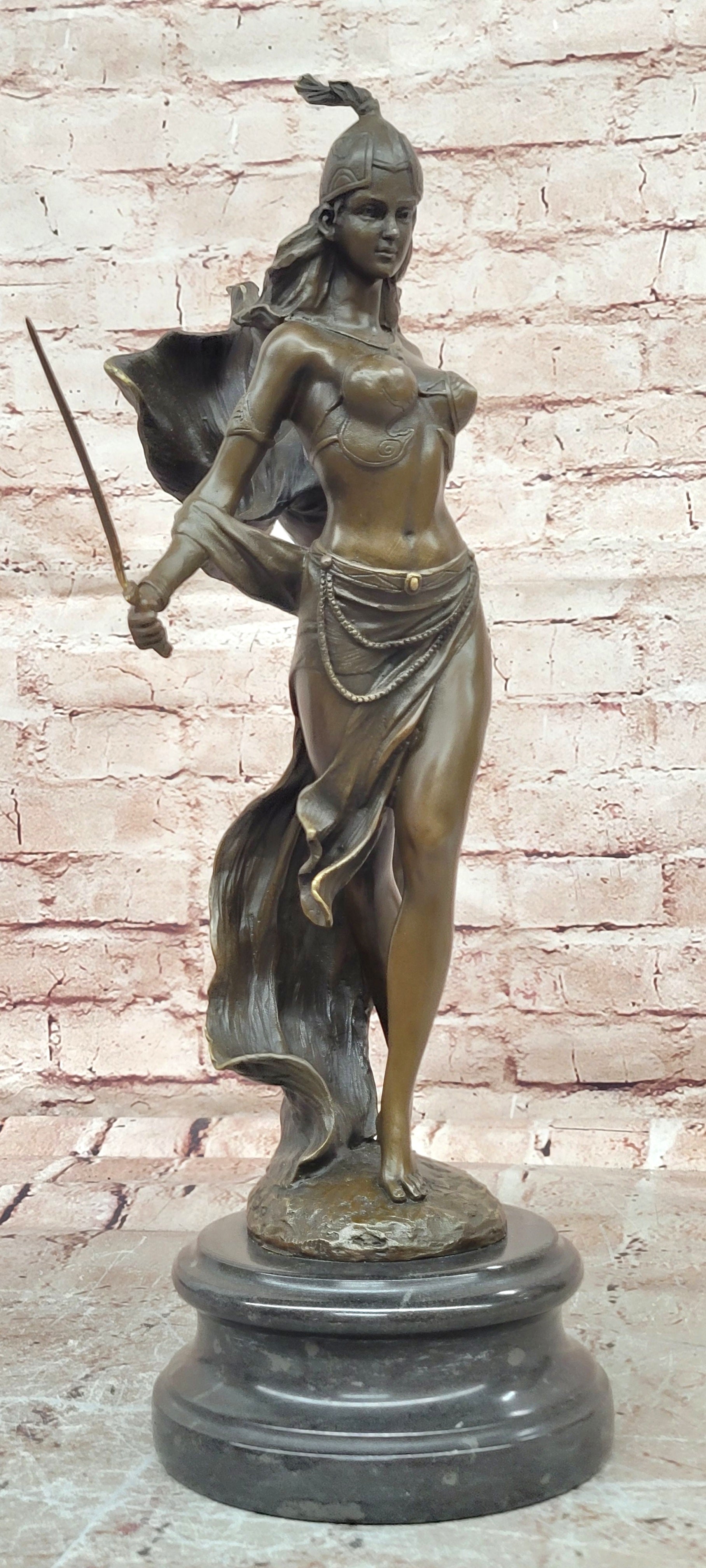 Signed Milo Bronze Sword Dancer Sculpture Detailed Fine Art Collector Piece