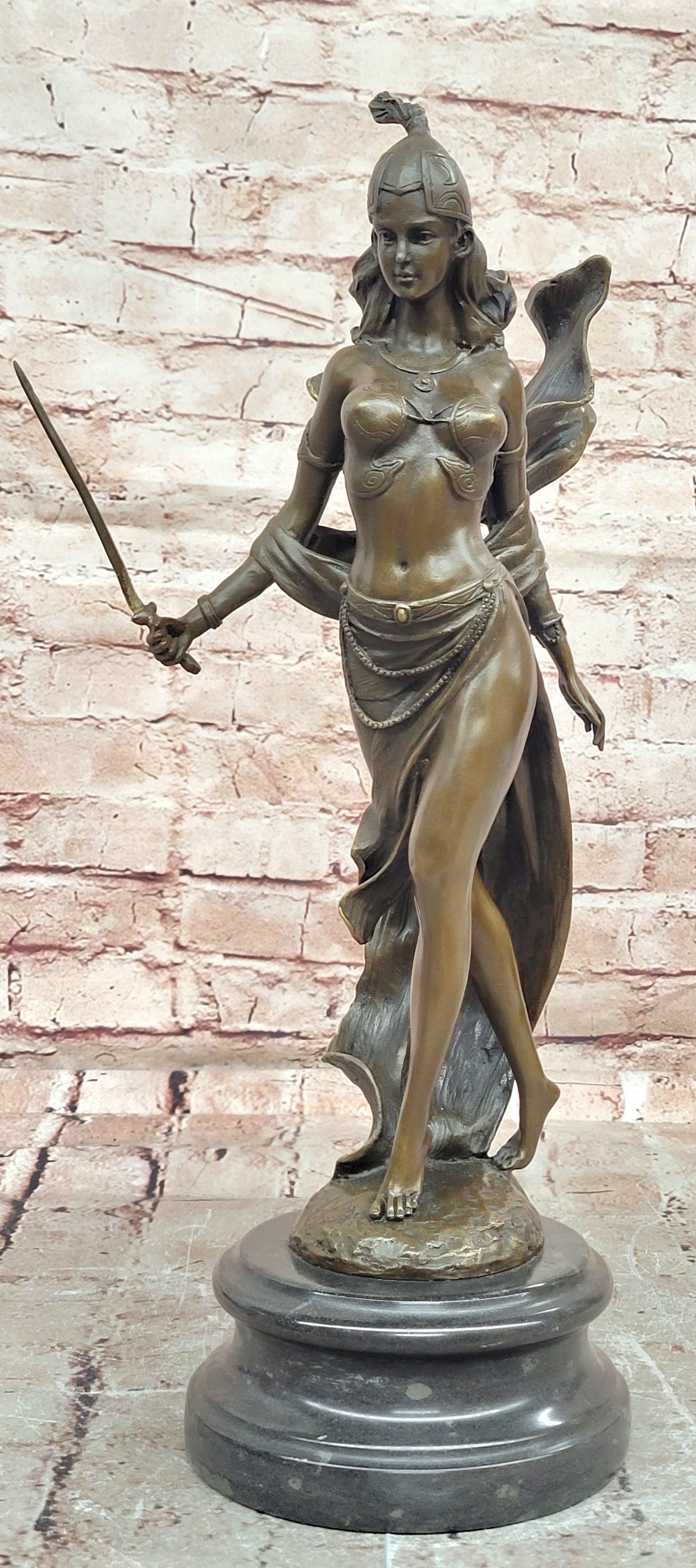Signed Milo Bronze Sword Dancer Sculpture Detailed Fine Art Collector Piece