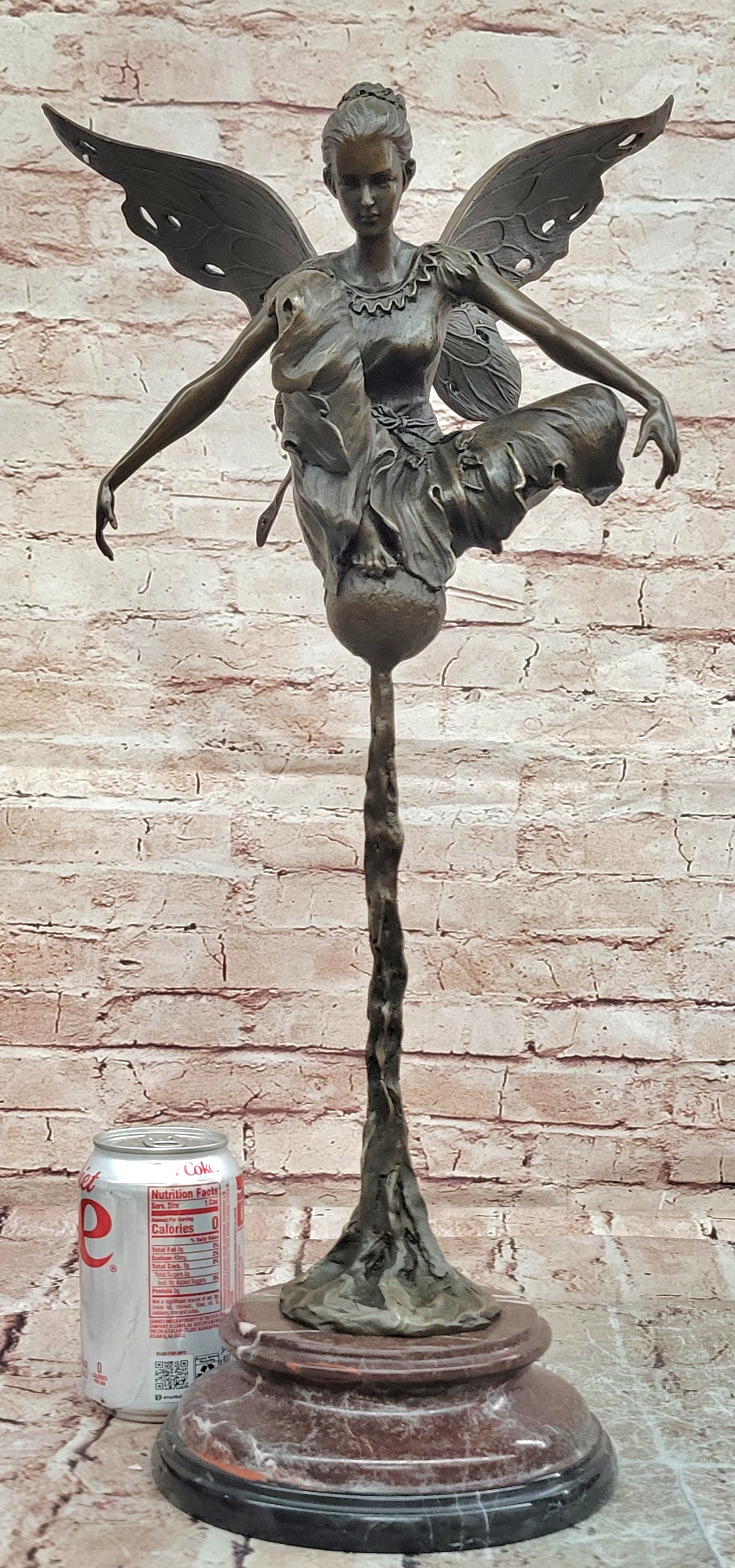 Handcrafted Cesaro Bronze Angel Figurine Lost Wax Gallery Edition
