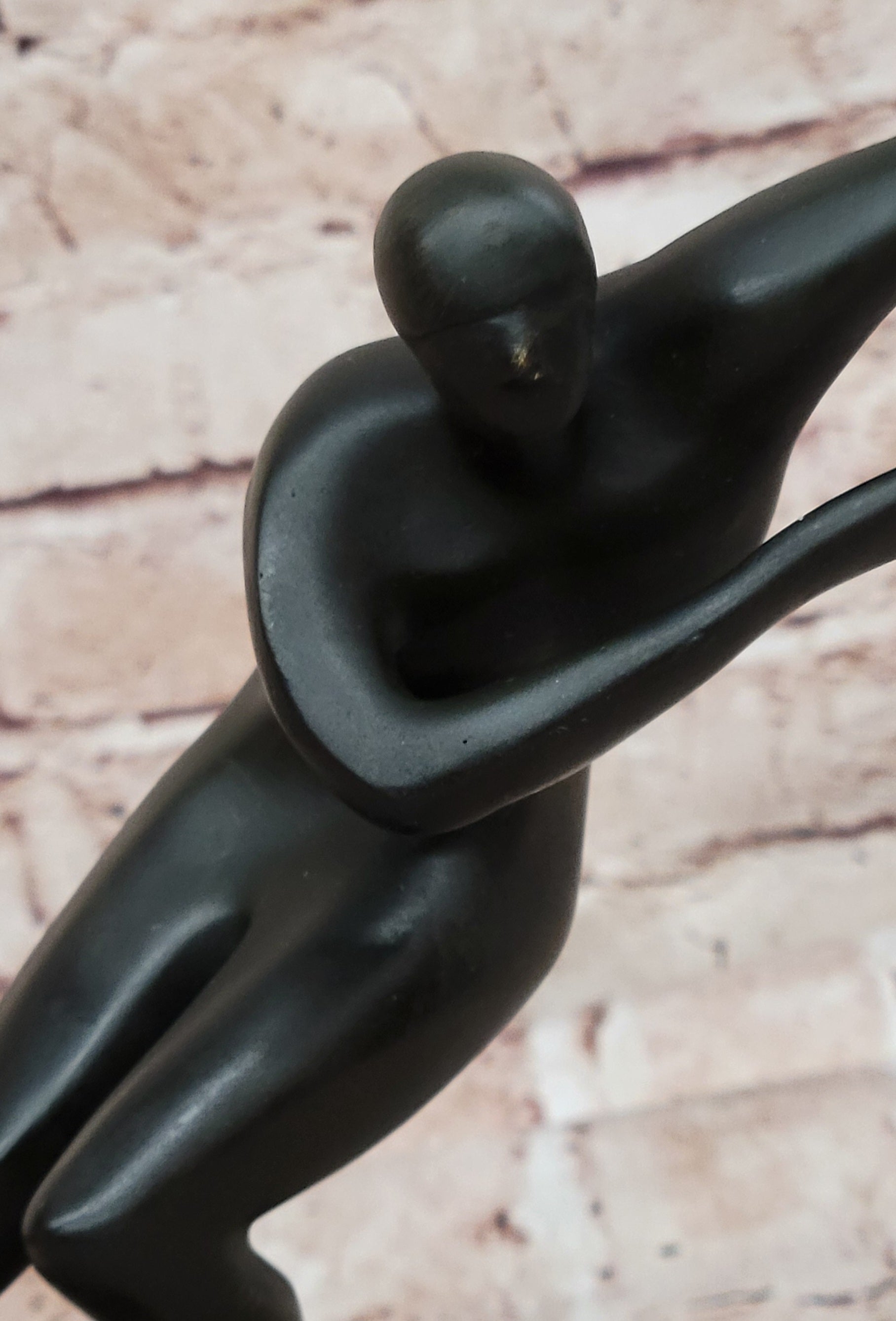 Bronze Sculpture Hand Made Ice Skater Modern Artwork Female Woman Statue Home Decor