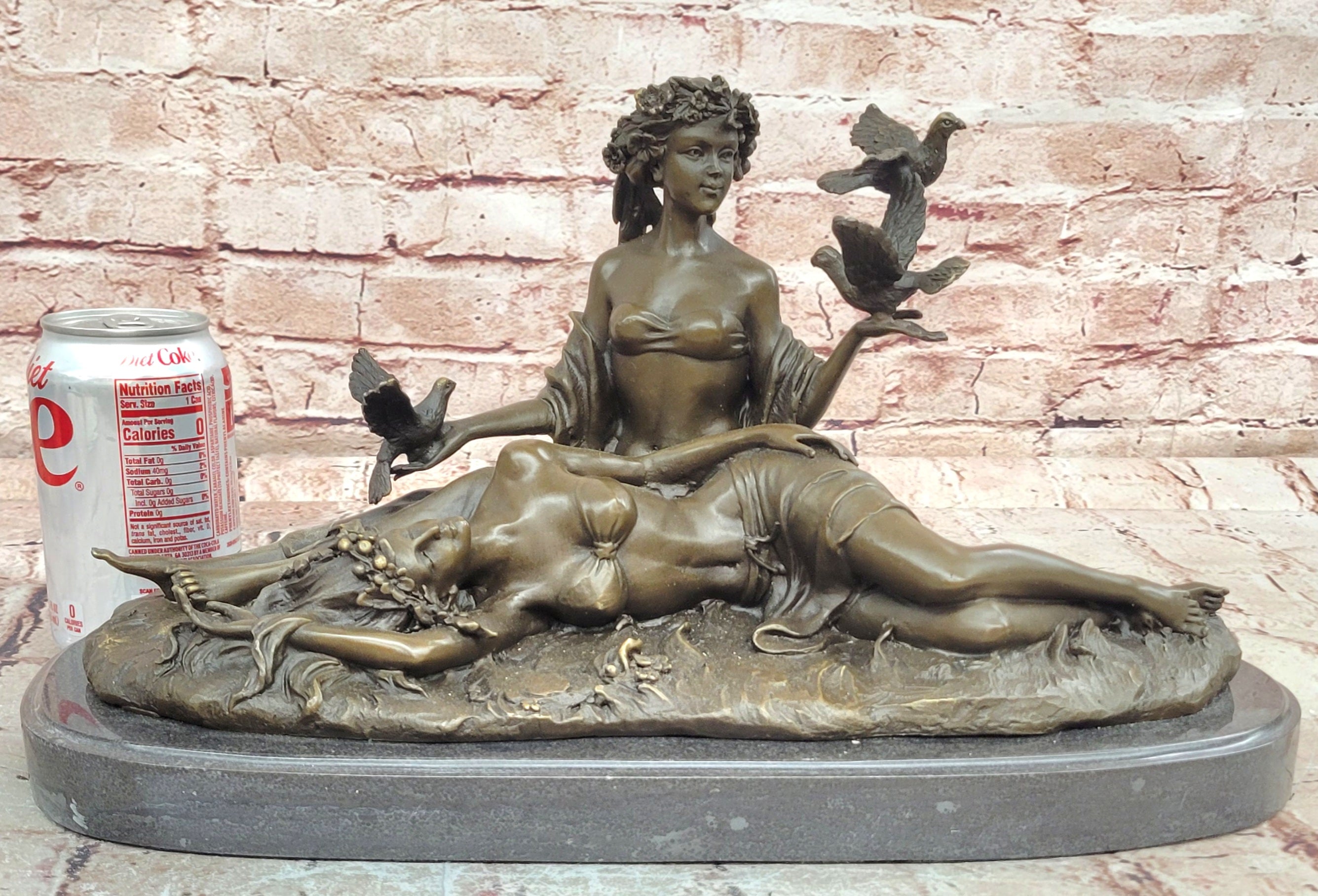 Lesbian Lovers Sculpture - A Fabulous Anniversary Present or Civil Partnership Gift Idea