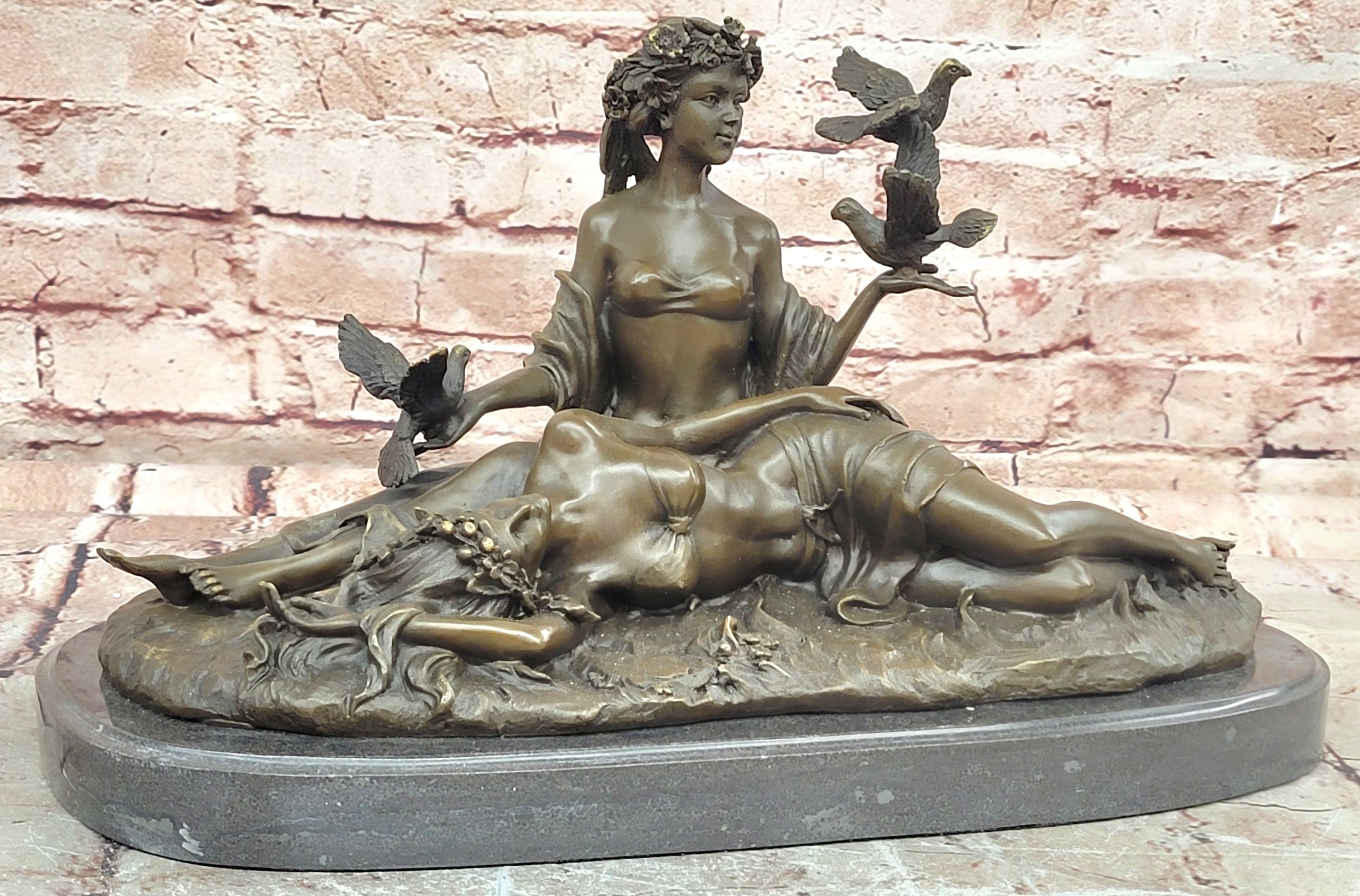 Lesbian Lovers Sculpture - A Fabulous Anniversary Present or Civil Partnership Gift Idea