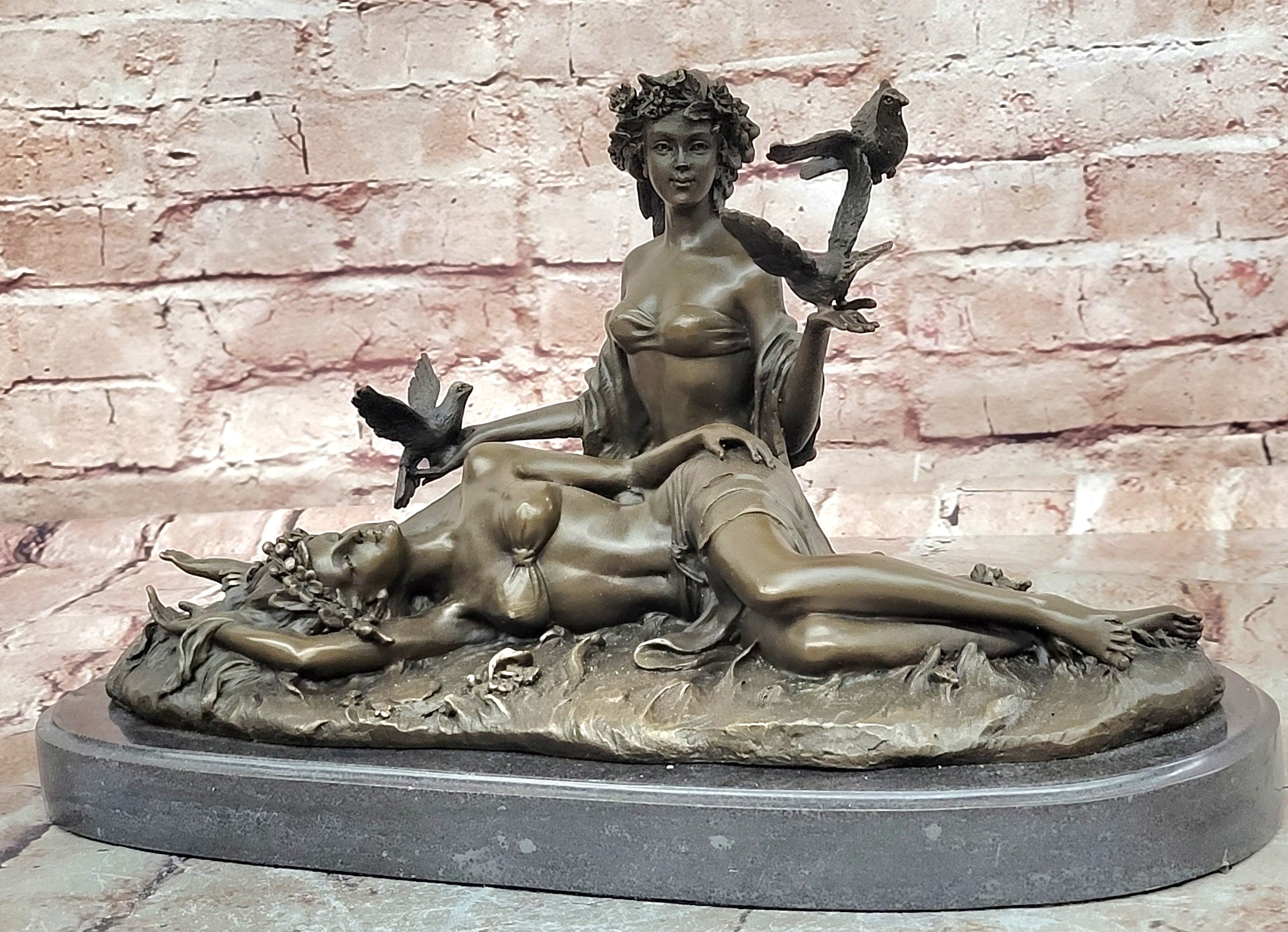 Lesbian Lovers Sculpture - A Fabulous Anniversary Present or Civil Partnership Gift Idea