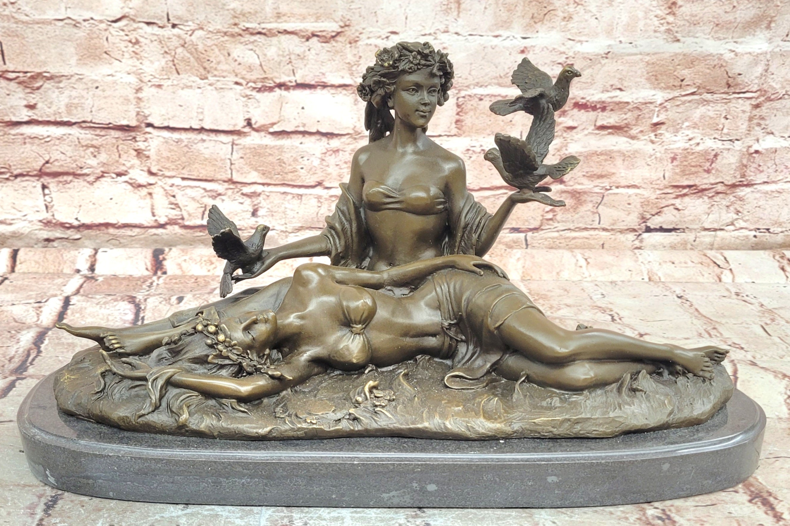 Lesbian Lovers Sculpture - A Fabulous Anniversary Present or Civil Partnership Gift Idea