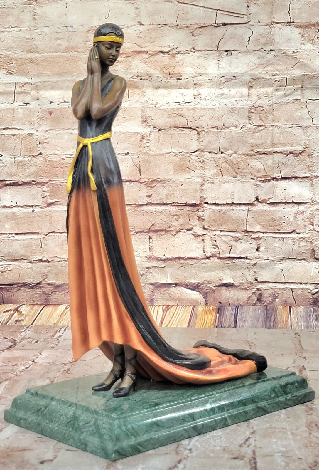 Large Size Bronze art nouveau statue Nymph of the Fields Made by Lost Wax Statue