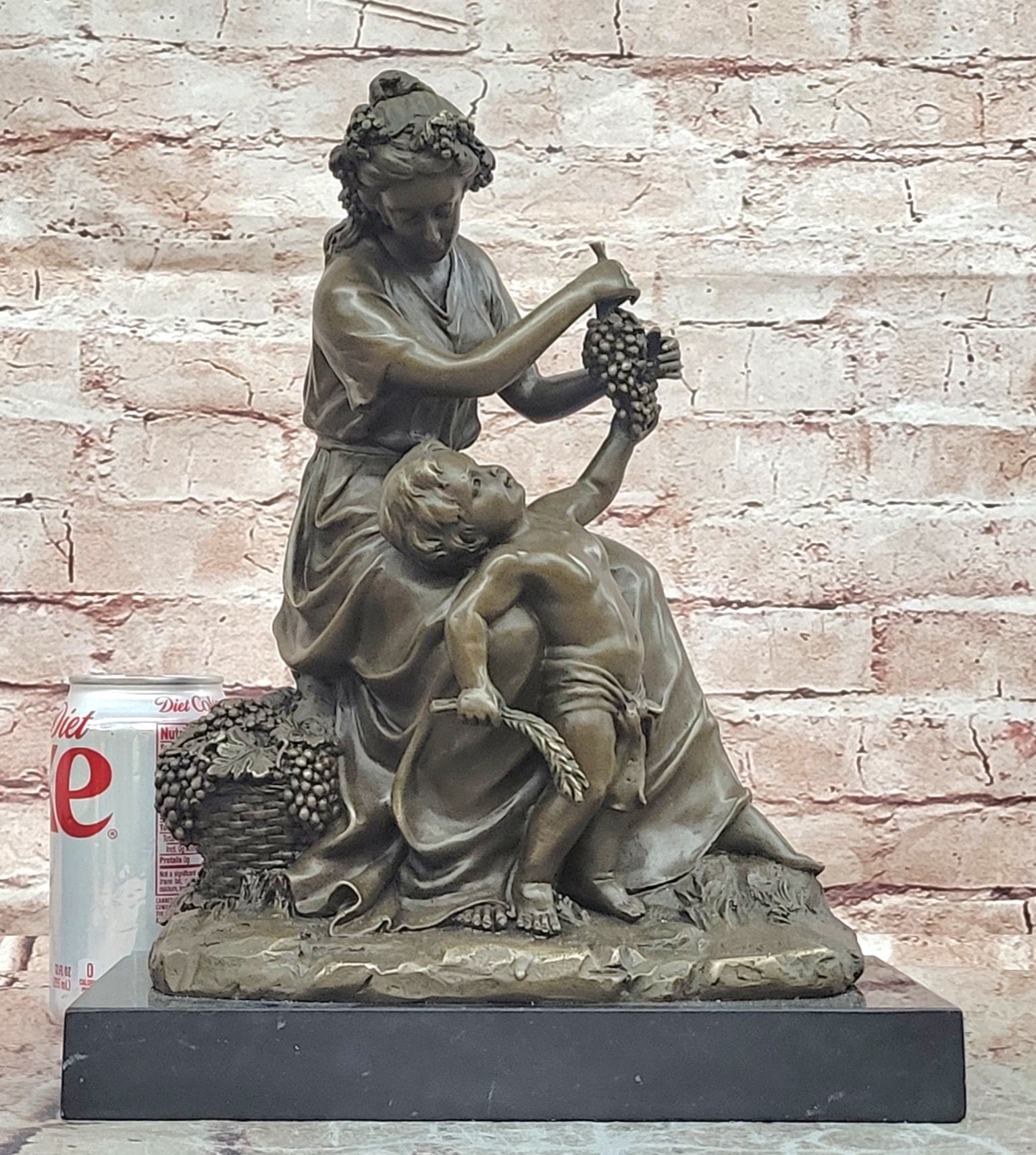 Museum Quality Mother with Child Bronze Statue Lost Wax Fine Art Gift
